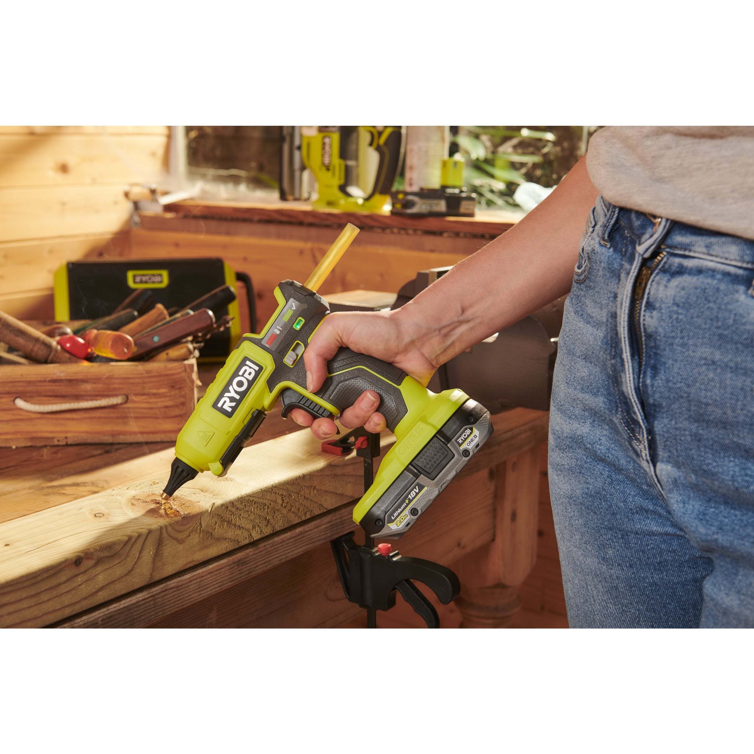 RYOBI 18 V ONE accu-soldeerbout R18SOI-0 (in 50 seconden tot 480 °C, 83 cm kabellengte, zonder accu en oplader RYOBI 18 V ONE accu-soldeerbout R18SOI-0 (in 50 seconden tot 480 °C, 83 cm kabellengte, zonder accu en oplader
