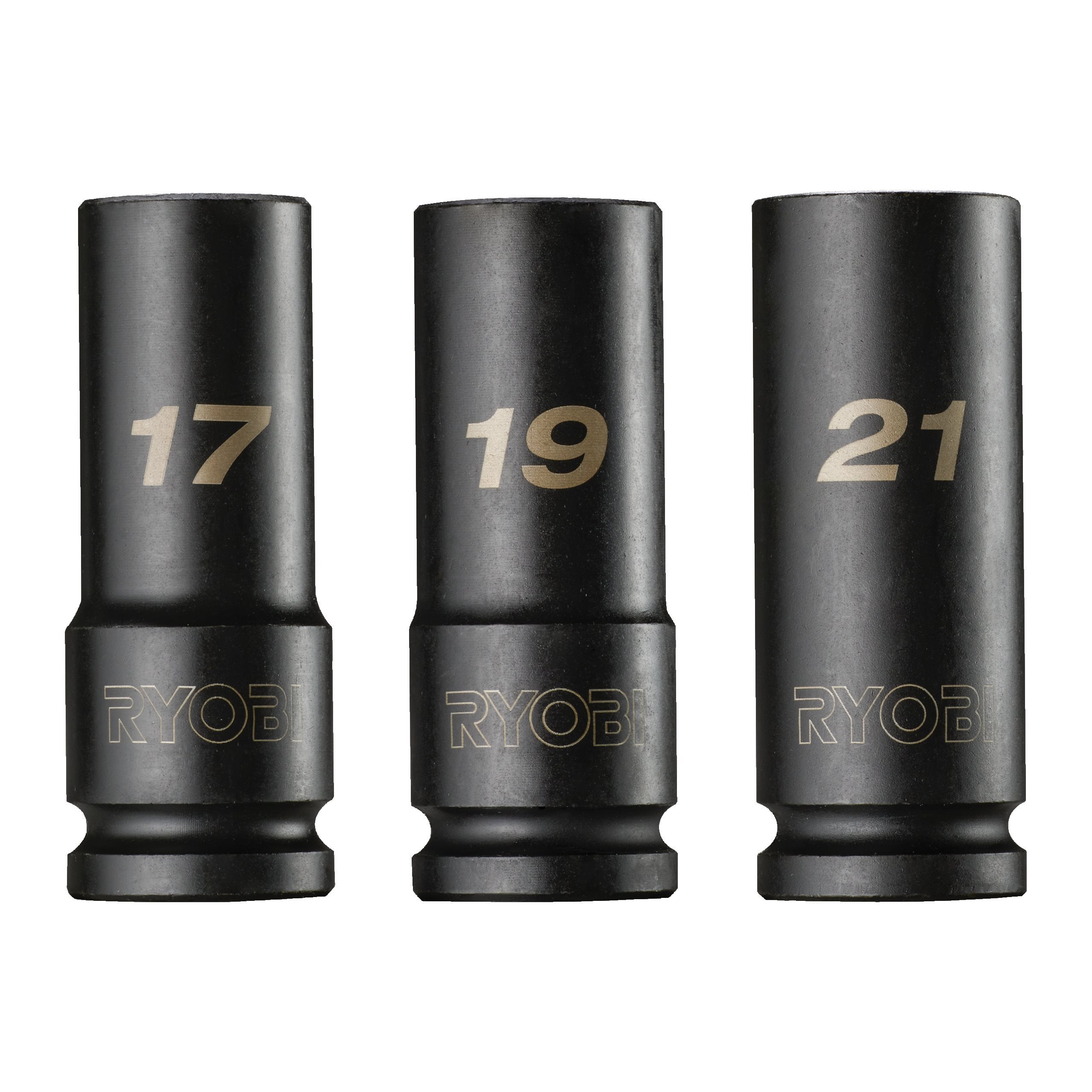 3-częściowy zestaw głębokich nasadek udarowych 1/2”