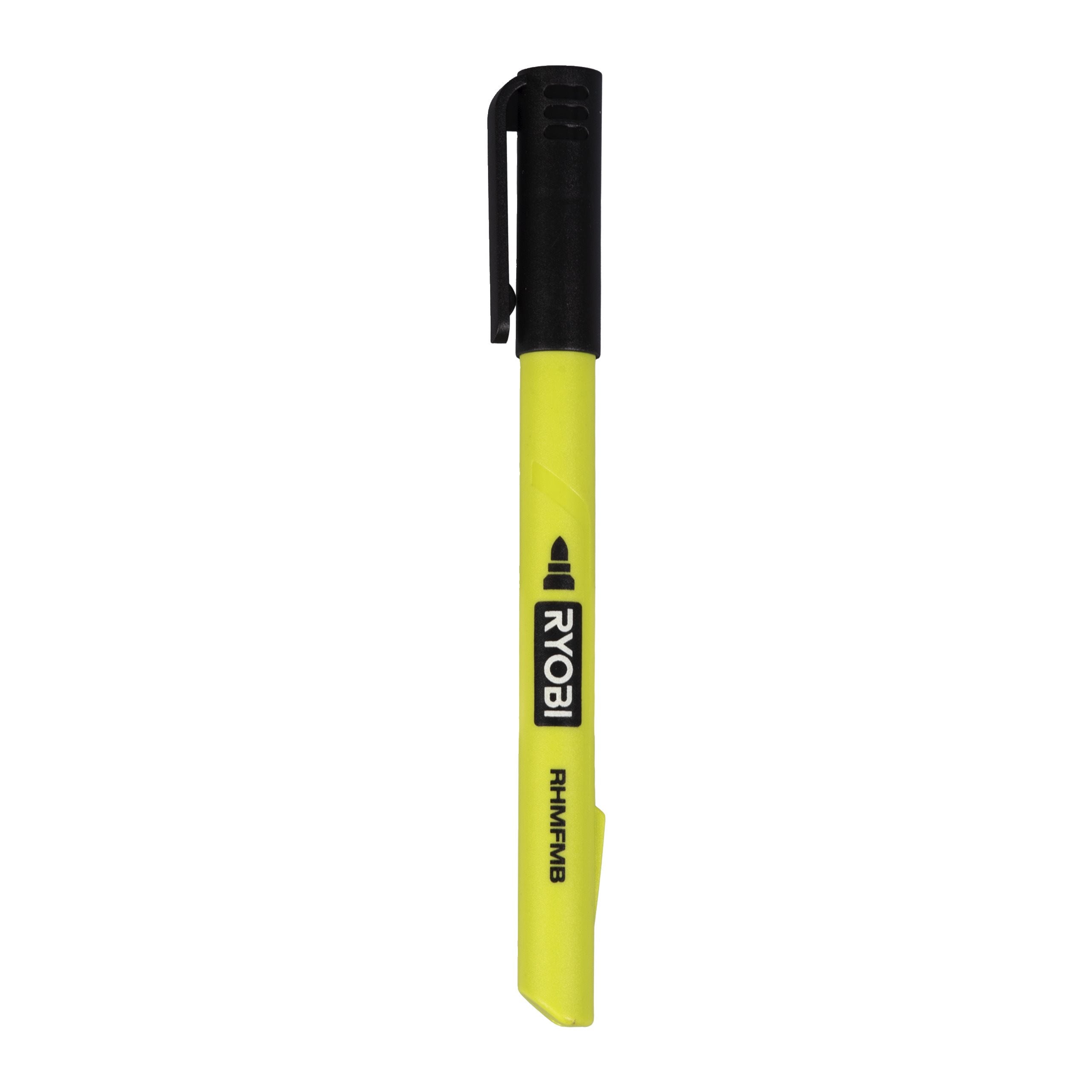 Ryobi Caja de 26 marcadores punta fina de tinta negra · RHMFM26PC