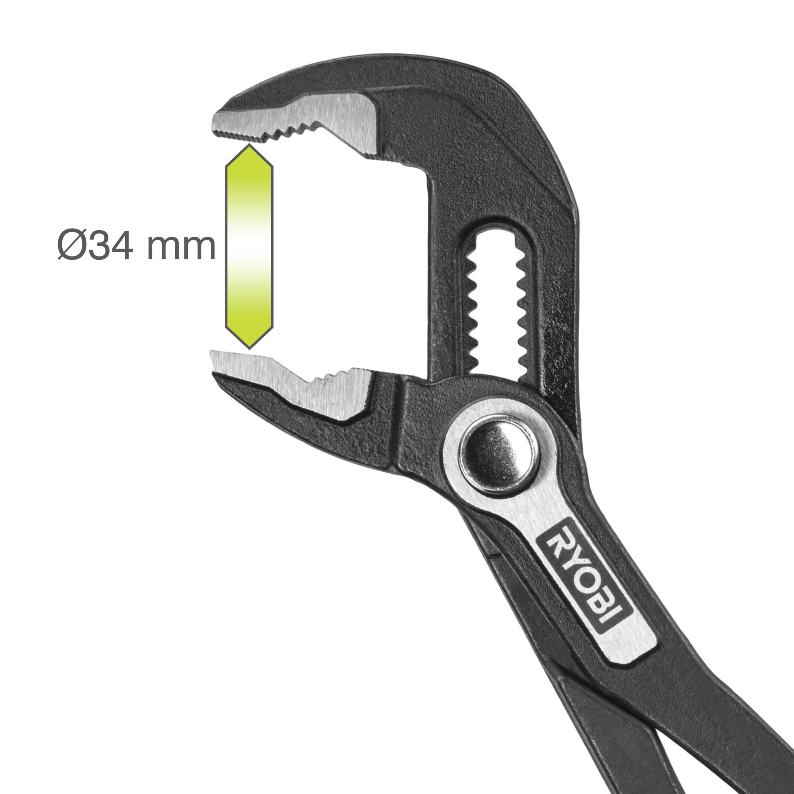 Pince Multiprise à Verrouillage RYOBI 250 Mm RHPBP250 - Outil Bricolage Polyvalent