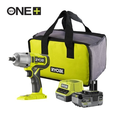 ½″ Cordless Impact Wrench Starter Kit 470Nm RYOBI 18V ONE+