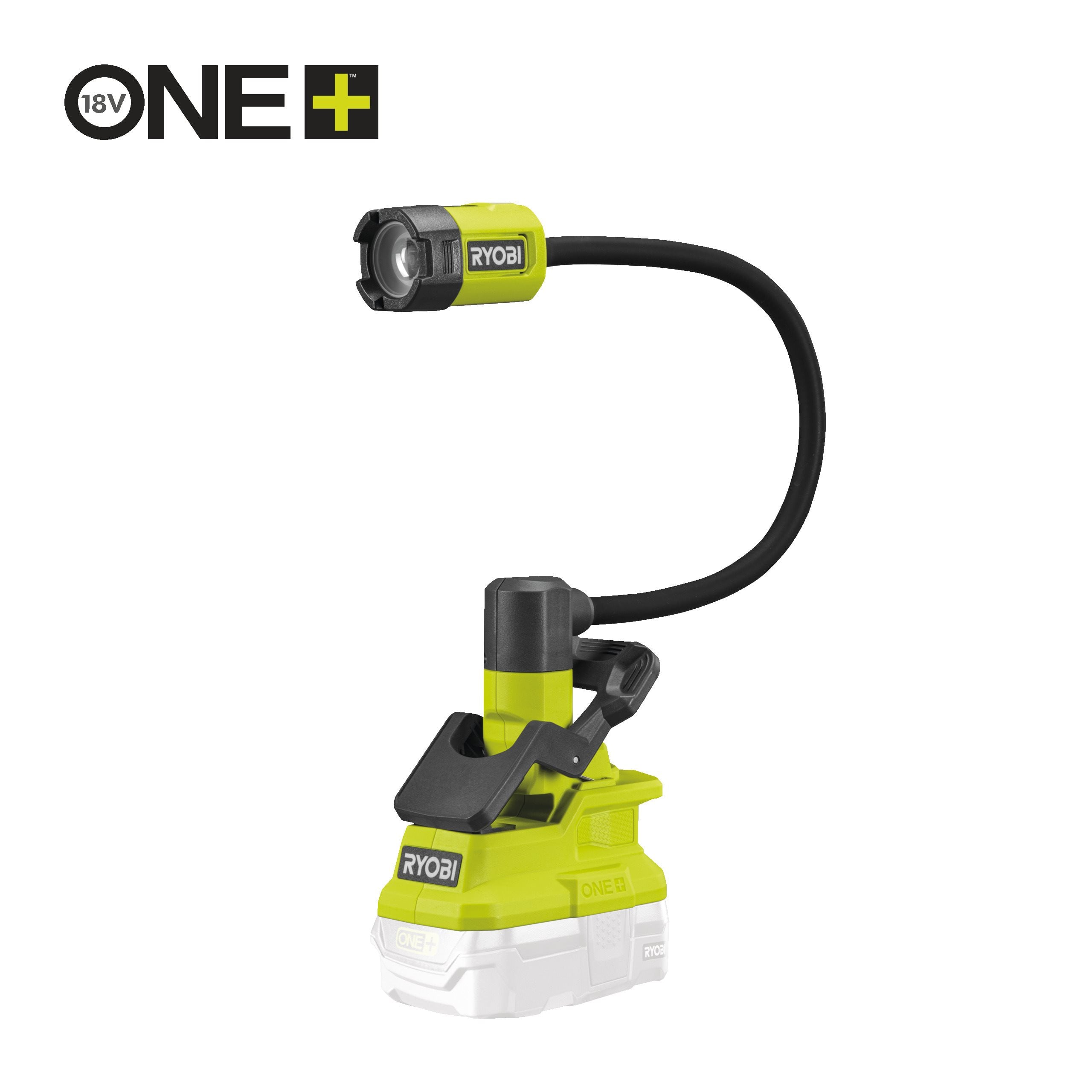 Lampe sur pince RYOBI RLCF18 0 18V One+ 400 lumens sans batterie ni chargeur - vue 7
