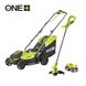 18 V ONE+ Kombo-Kit, Akku-Rasenmäher OLM1833B, Akku-Rasentrimmer OLT1825M, inkl. 1 x 18 V 4,0 Ah Lithium+ Akku und Ladegerät 