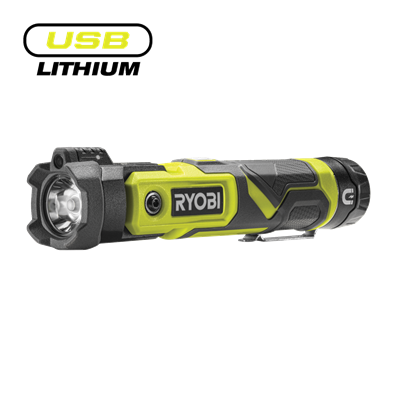 Latarka z obrotową głowicą 4V USB Lithium