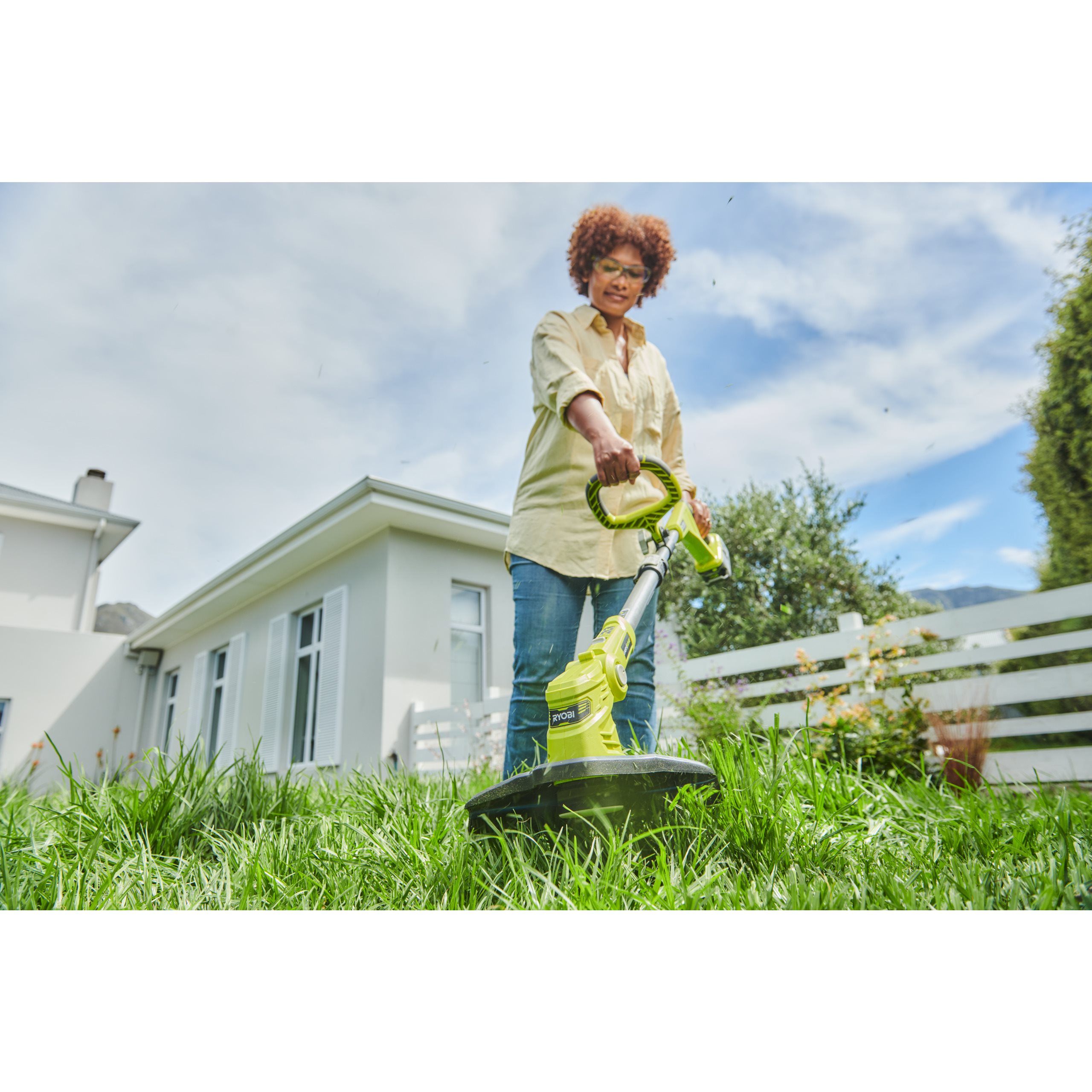 Ryobi 40 volt grass trimmer top