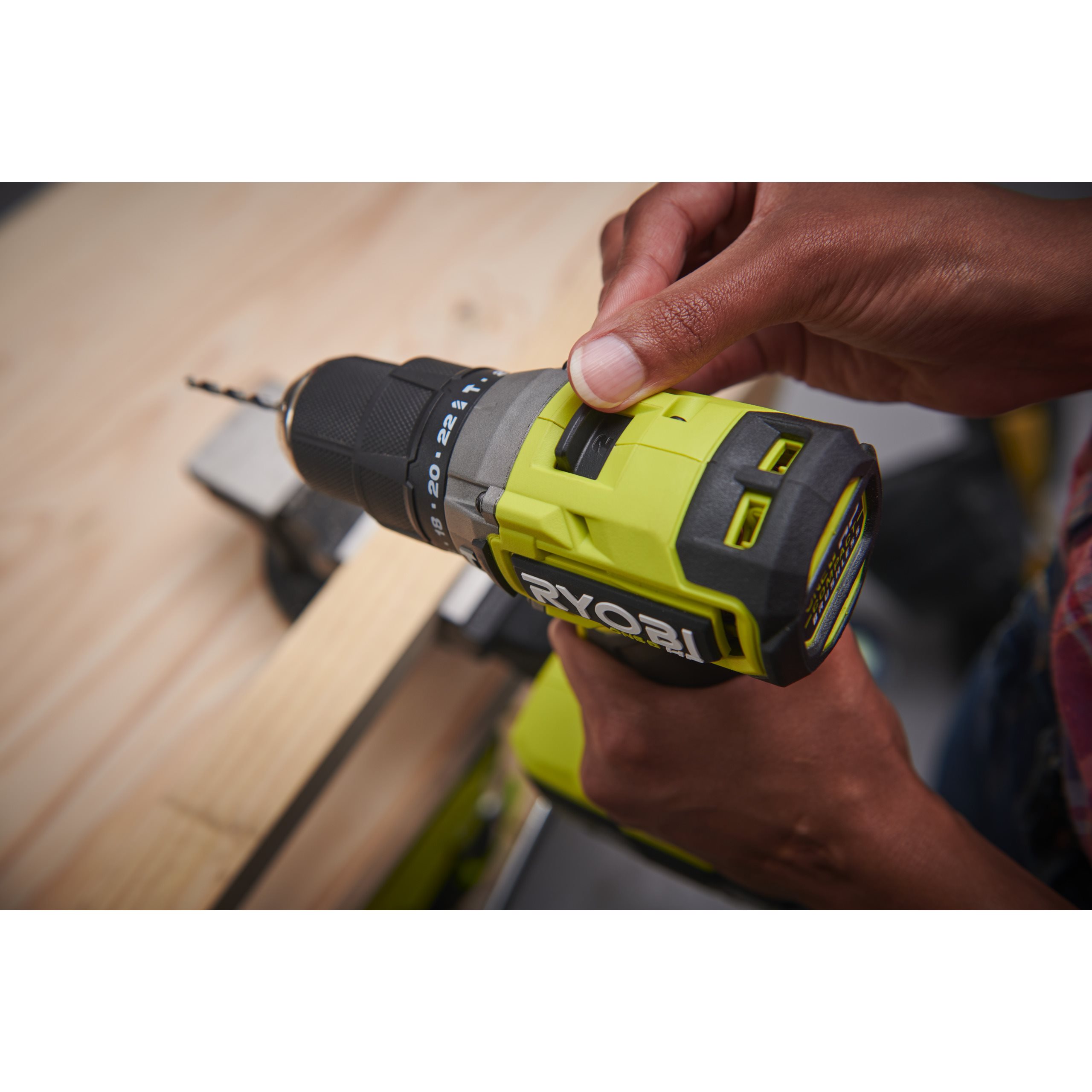 18V ONE HP Compact Cordless Brushless Combi Drill Bare tool RYOBI RPD18C1 0