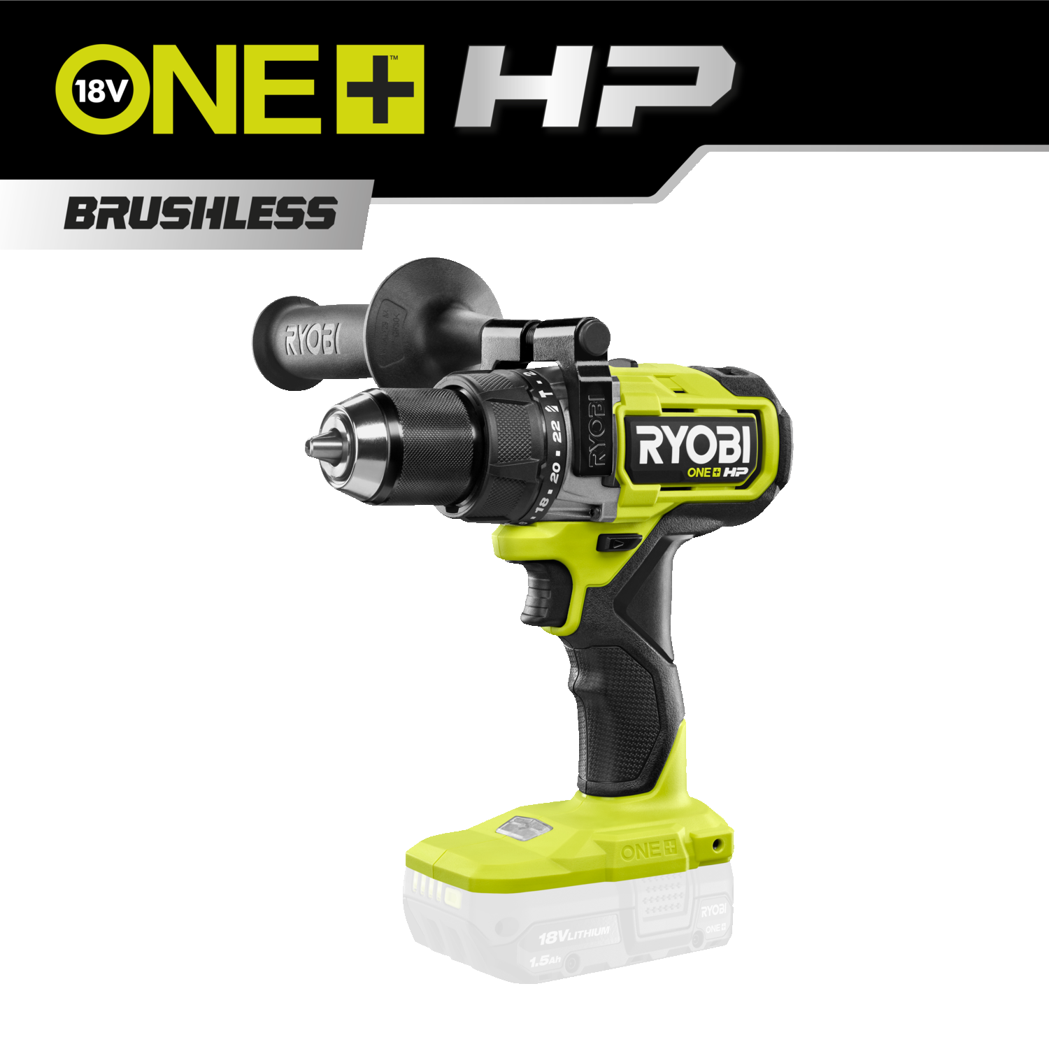 Cordless Combi Drill Powerful Brushless Combi Drill RYOBI 18V
