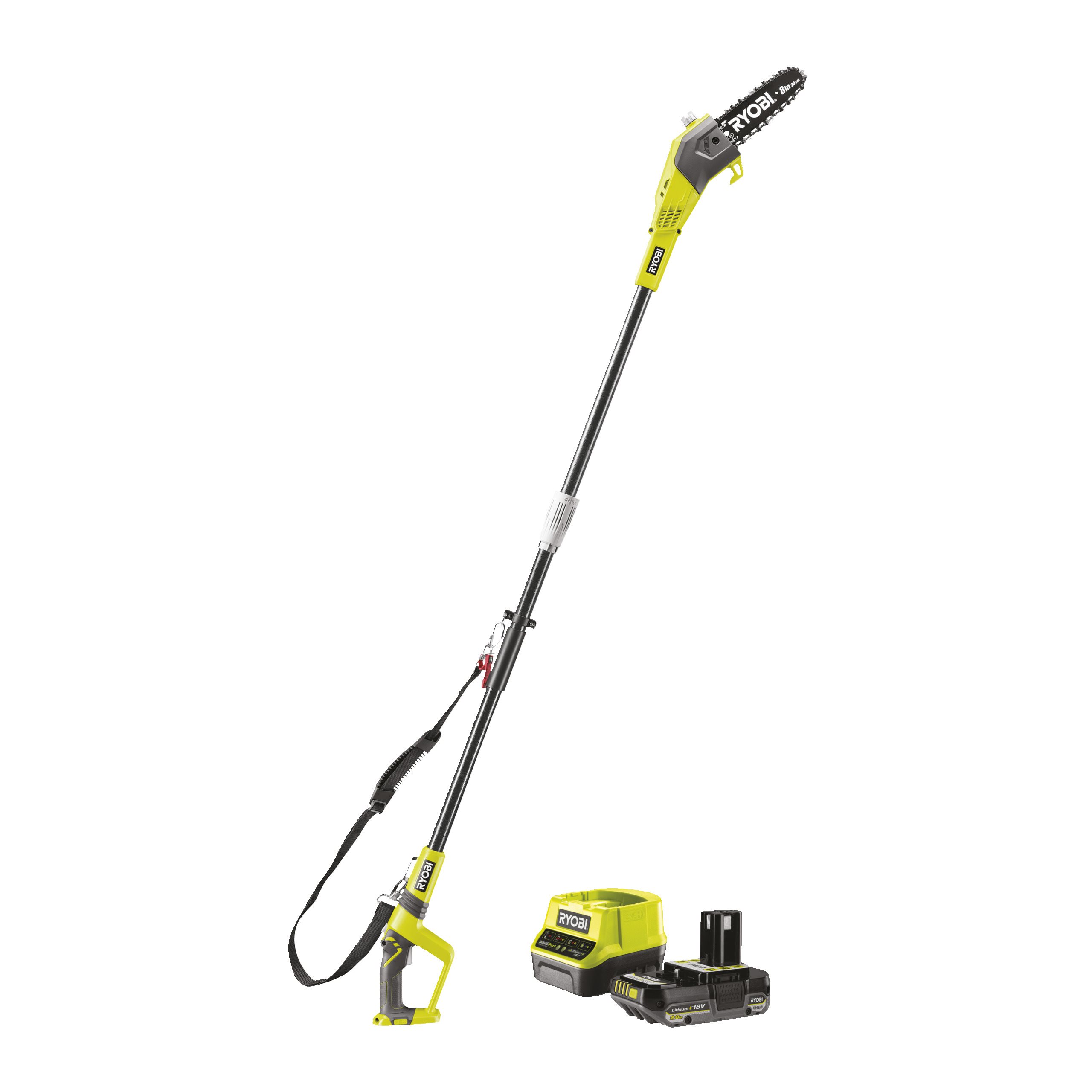 Ryobi 18V One+ 3M Cordless Pole Saw Starter Kit (1 X 2.0Ah)