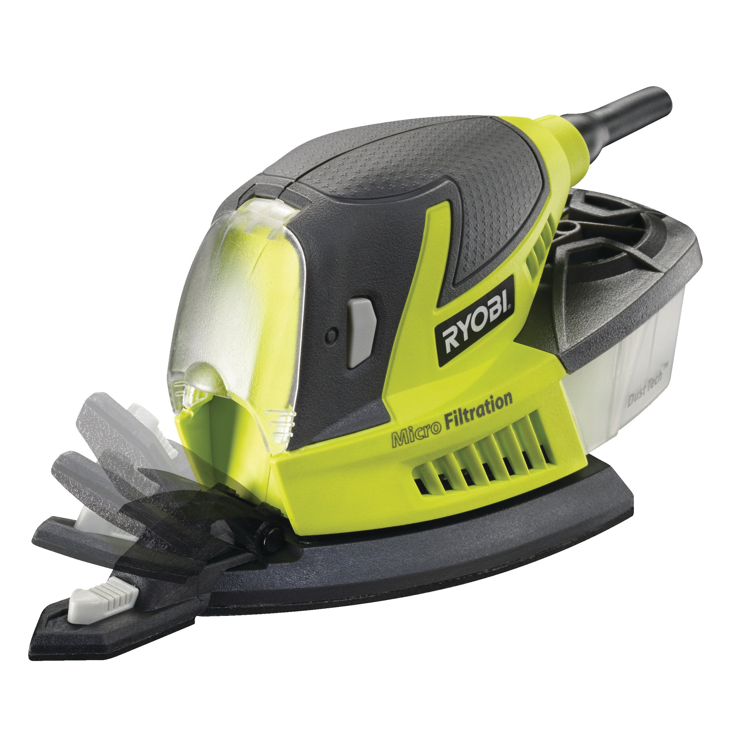 Ponceuse Triangulaire RYOBI RPS100-SA20 – 100W, 12 000 osc/min, 20 Abrasifs - vue 3