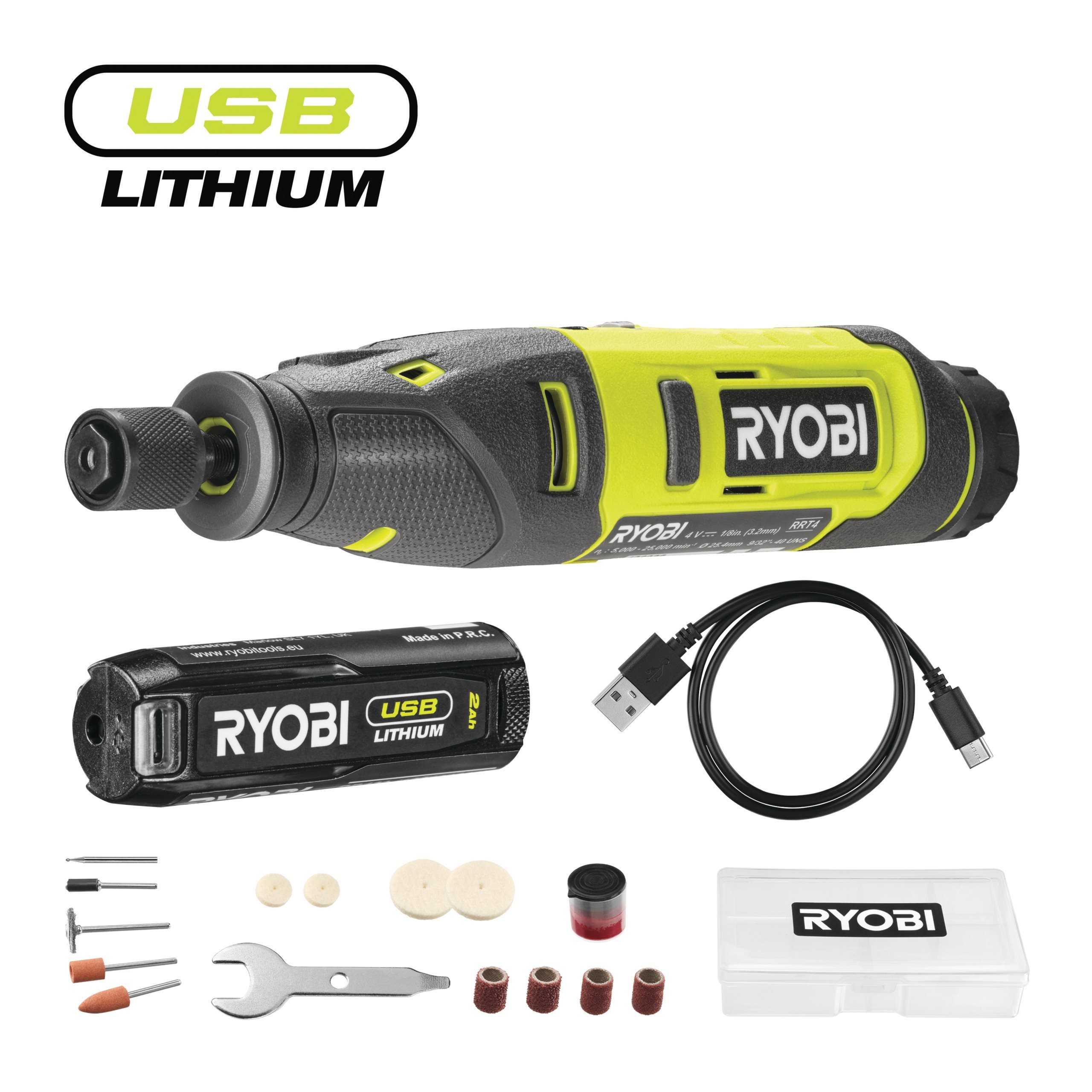 Cordless Rotary Tool 4V RYOBI RRT4-120GA15 - Main Image