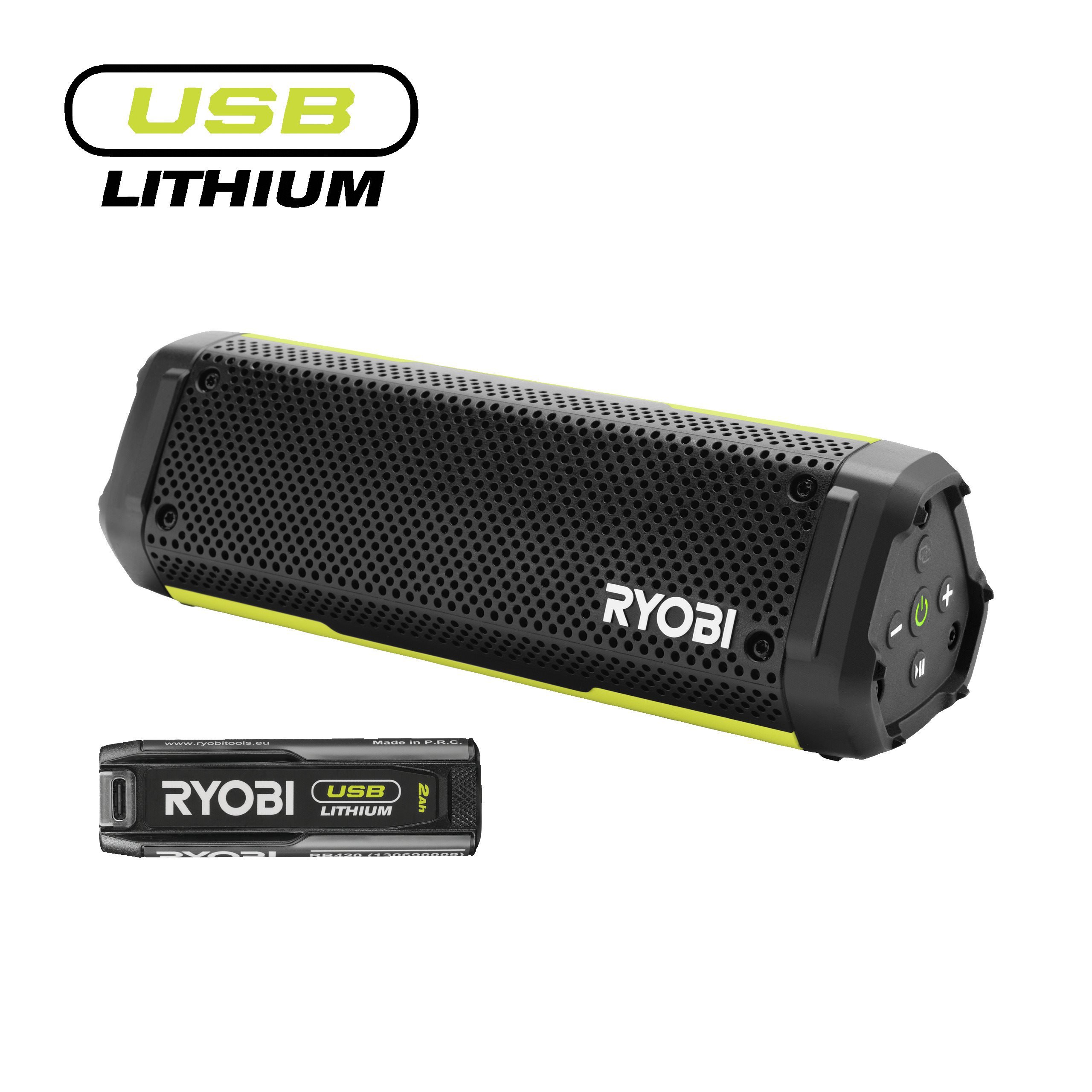 4V USB Lithium™ Bluetooth® Speaker (1 x RYOBI RS4-120G