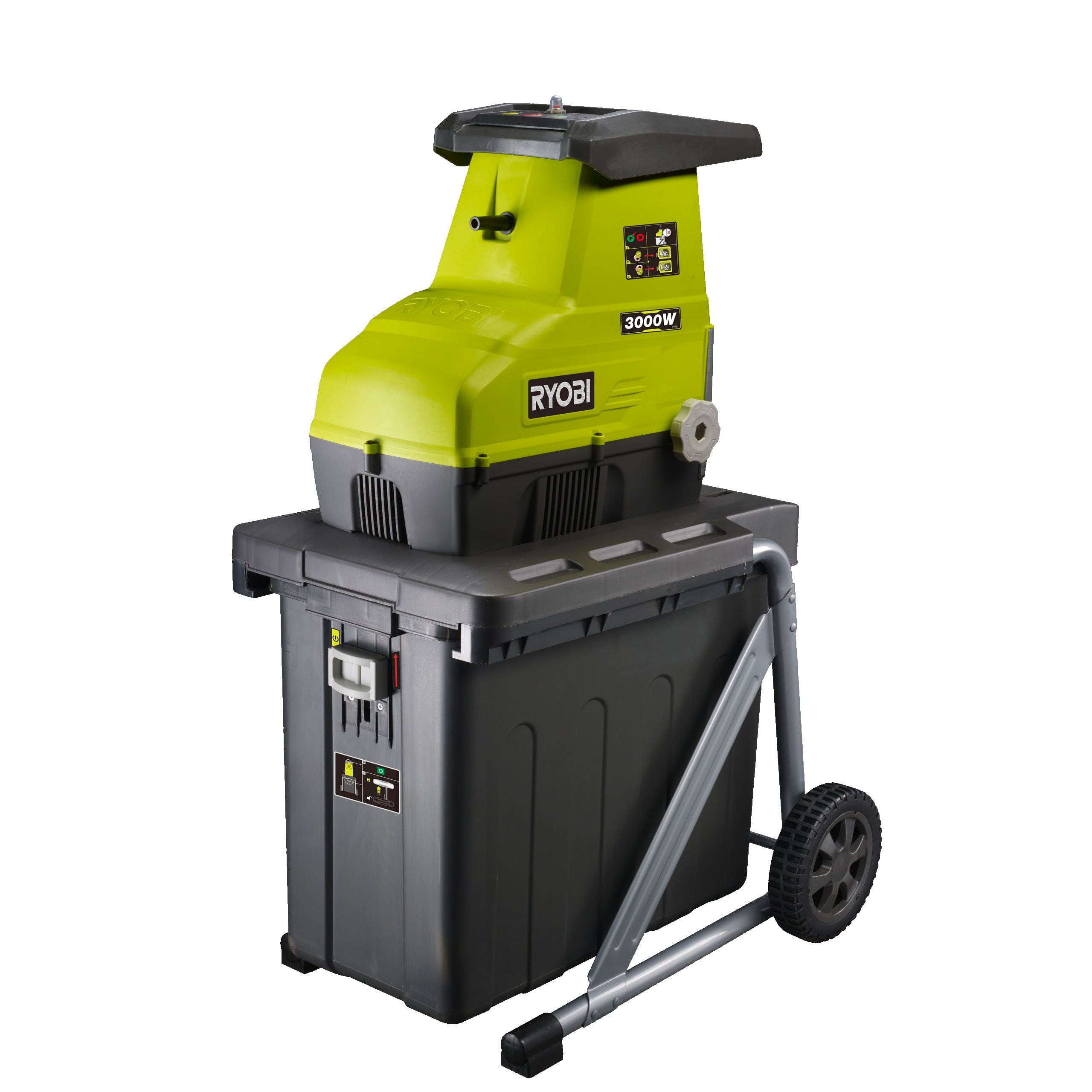 Broyeur de Végétaux Ryobi RSH3045U – 3000W, Capacité 45 mm, Bac 55L - vue 9