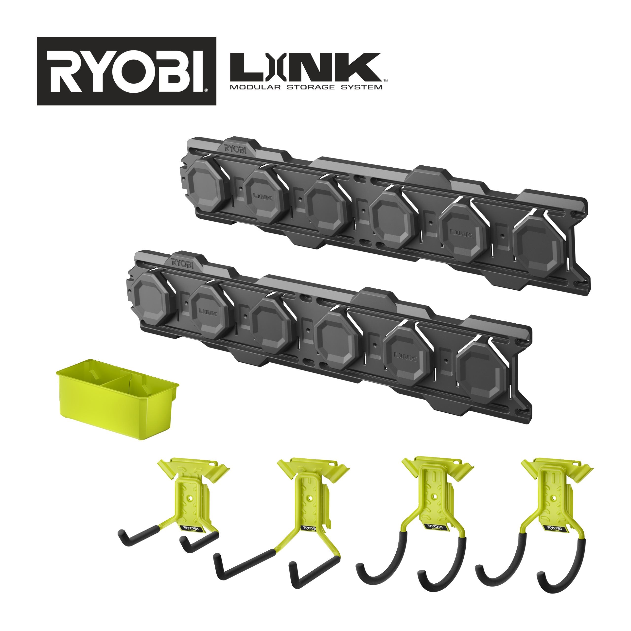 Ryobi Kit de inicio para almacenamiento en pared de 7 piezas RYOBI®LINK · RSLWPK-7PC