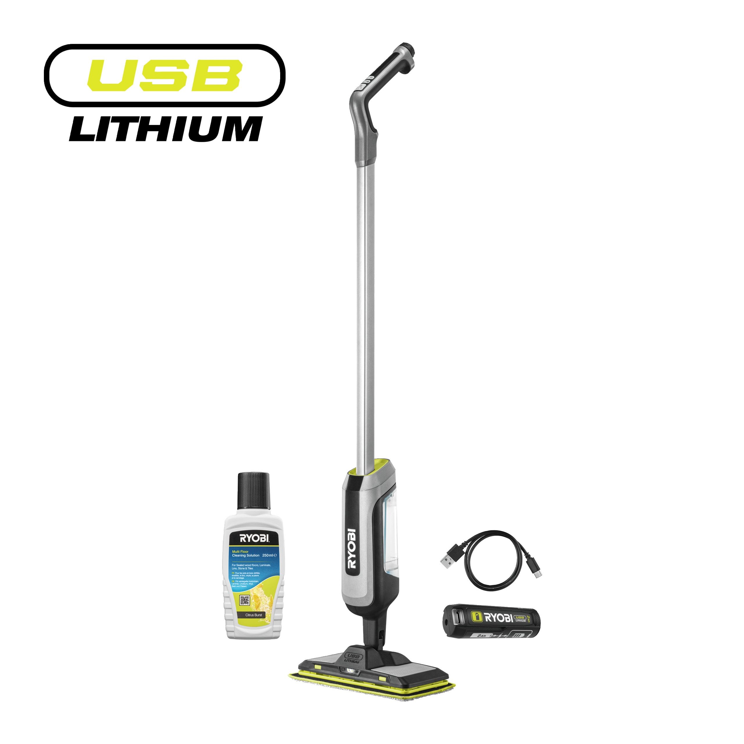 Serpillère vaporisatrice 4V USB Lithium 1x 2 0 Ah - vue 3