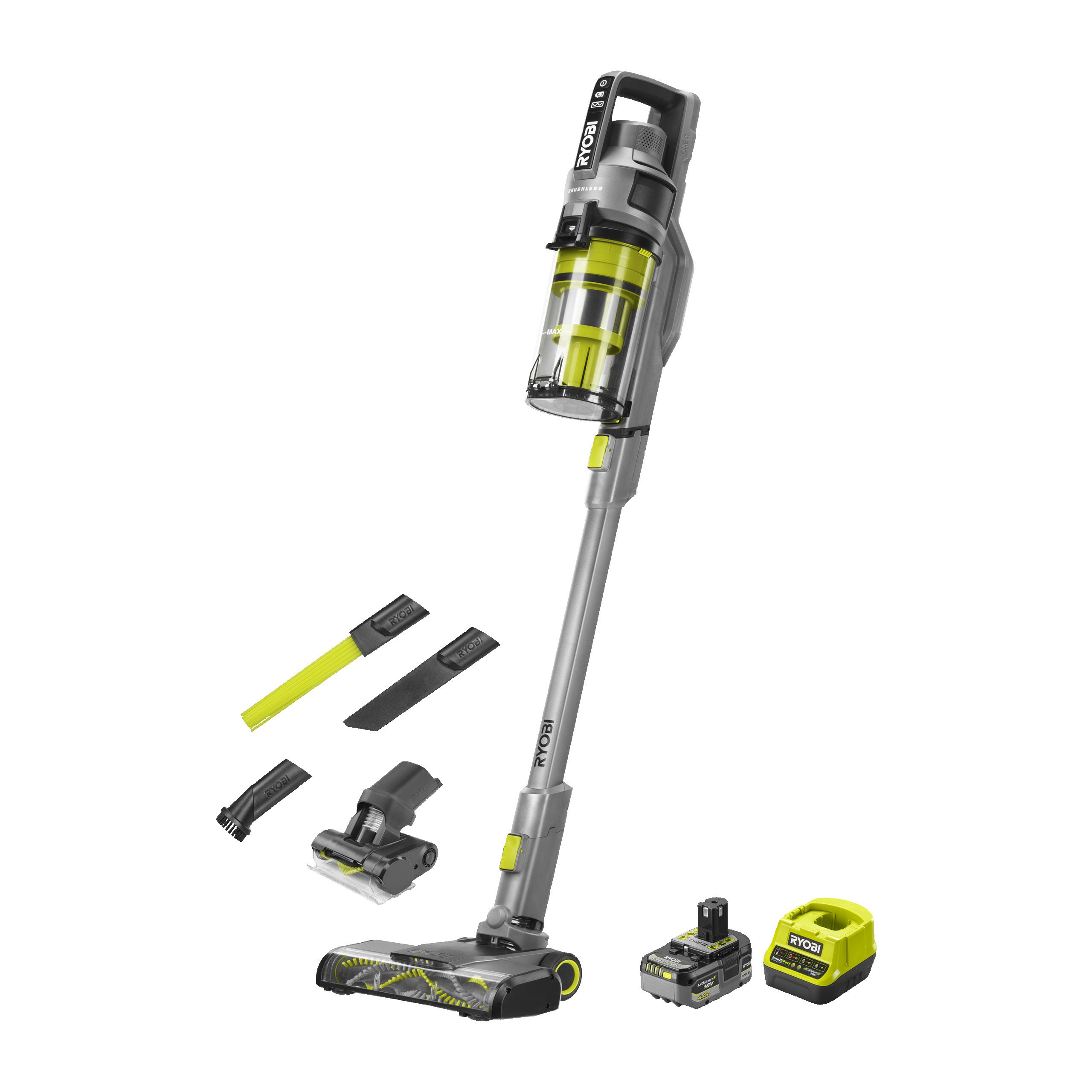 Ryobi 18V One+ Cordless Stick Vacuum Cleaner (1X 4.0Ah)