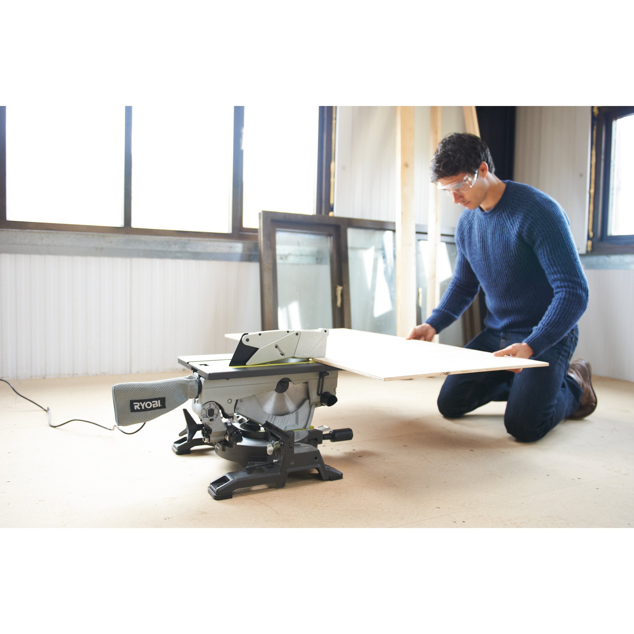 Scie À Onglet Pendulaire 254 Mm 1800 W Avec Table Supérieure Hm100t Scie À Onglet Pendulaire 254 Mm 1800 W Avec Table Supérieure Hm100t