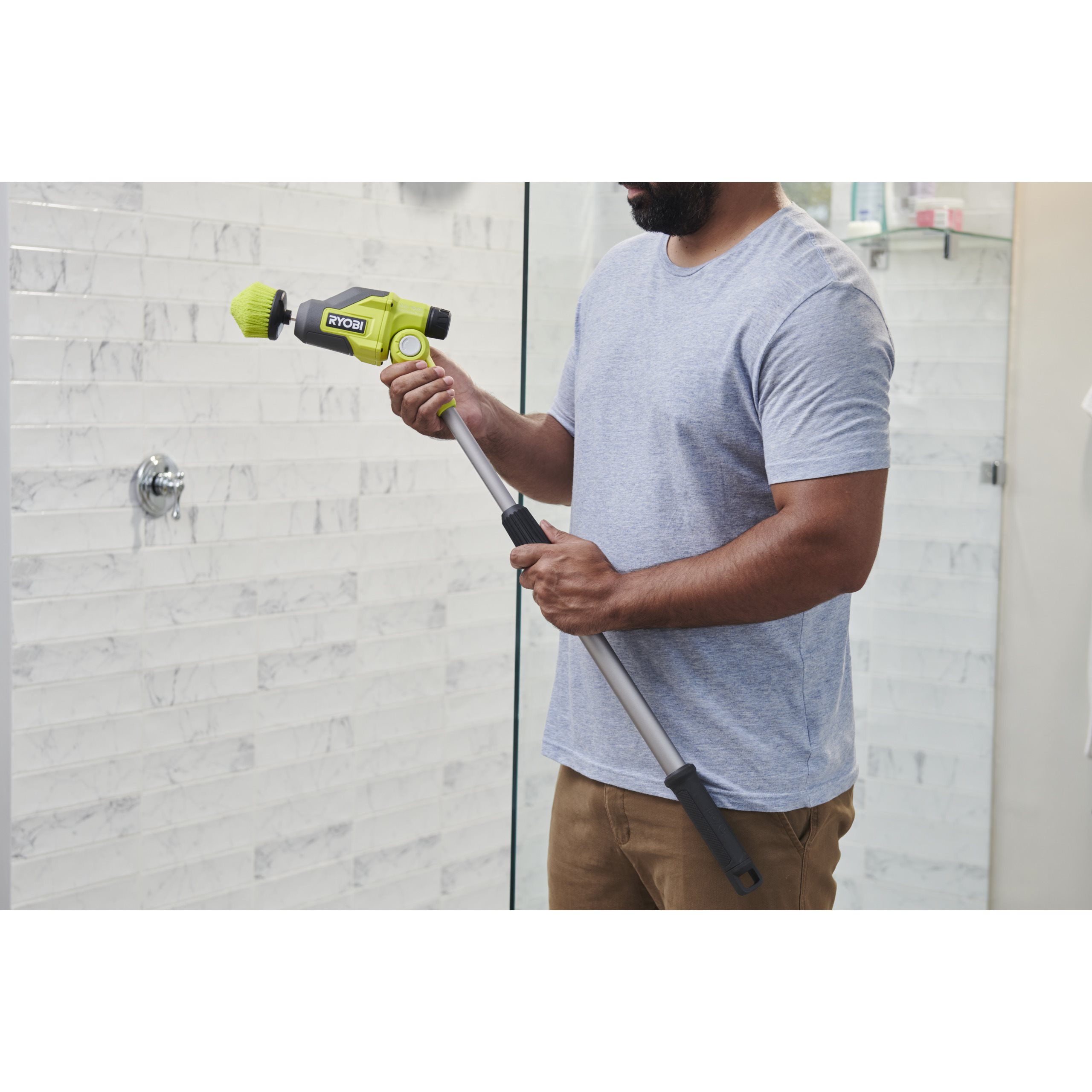 Kit de pornire USB Lithium™ Telescopic Scrubber (1x 2,0Ah) | RYOBI