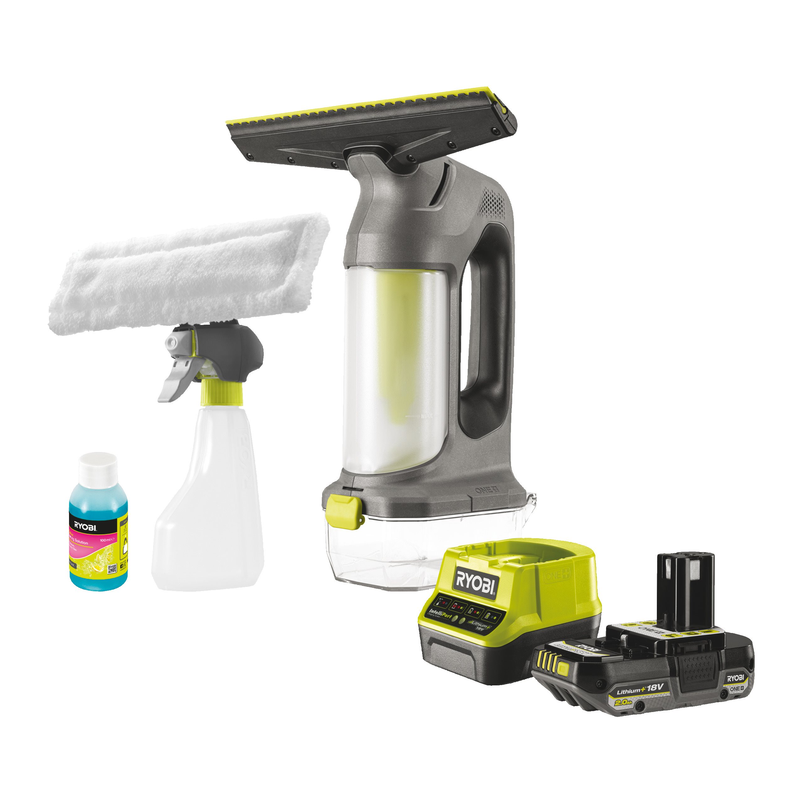 Ryobi 18V One+ Cordless Window Vacuum (1 X 2.0Ah)