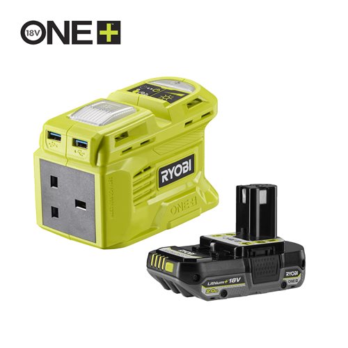 RY18BI150B-120 18V ONE+™ Cordless Battery Inverter Kit (1 x 2.0Ah)_hero