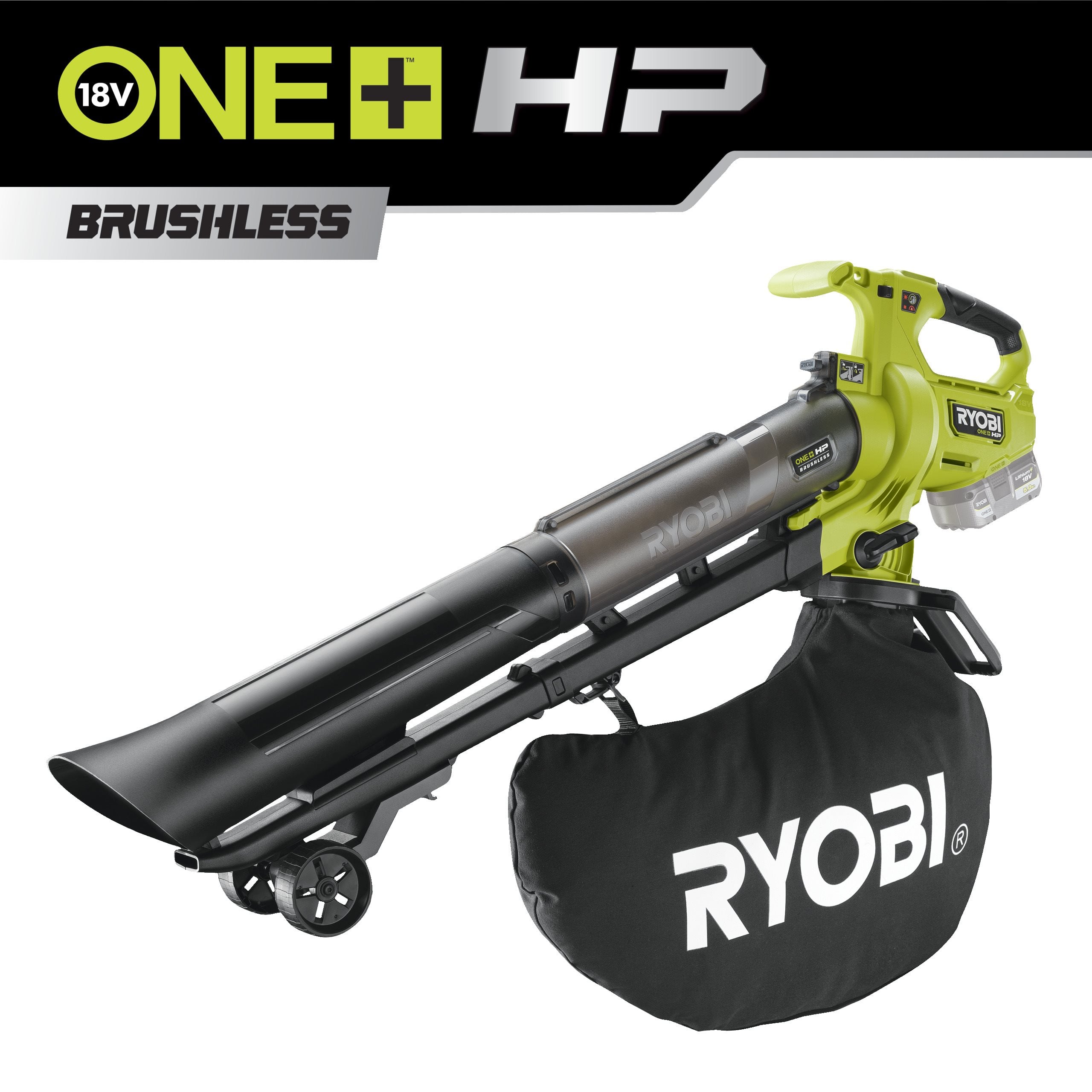 Cordless Leaf Blower Vacuum Garden Blower and Vacuum RYOBI 18V