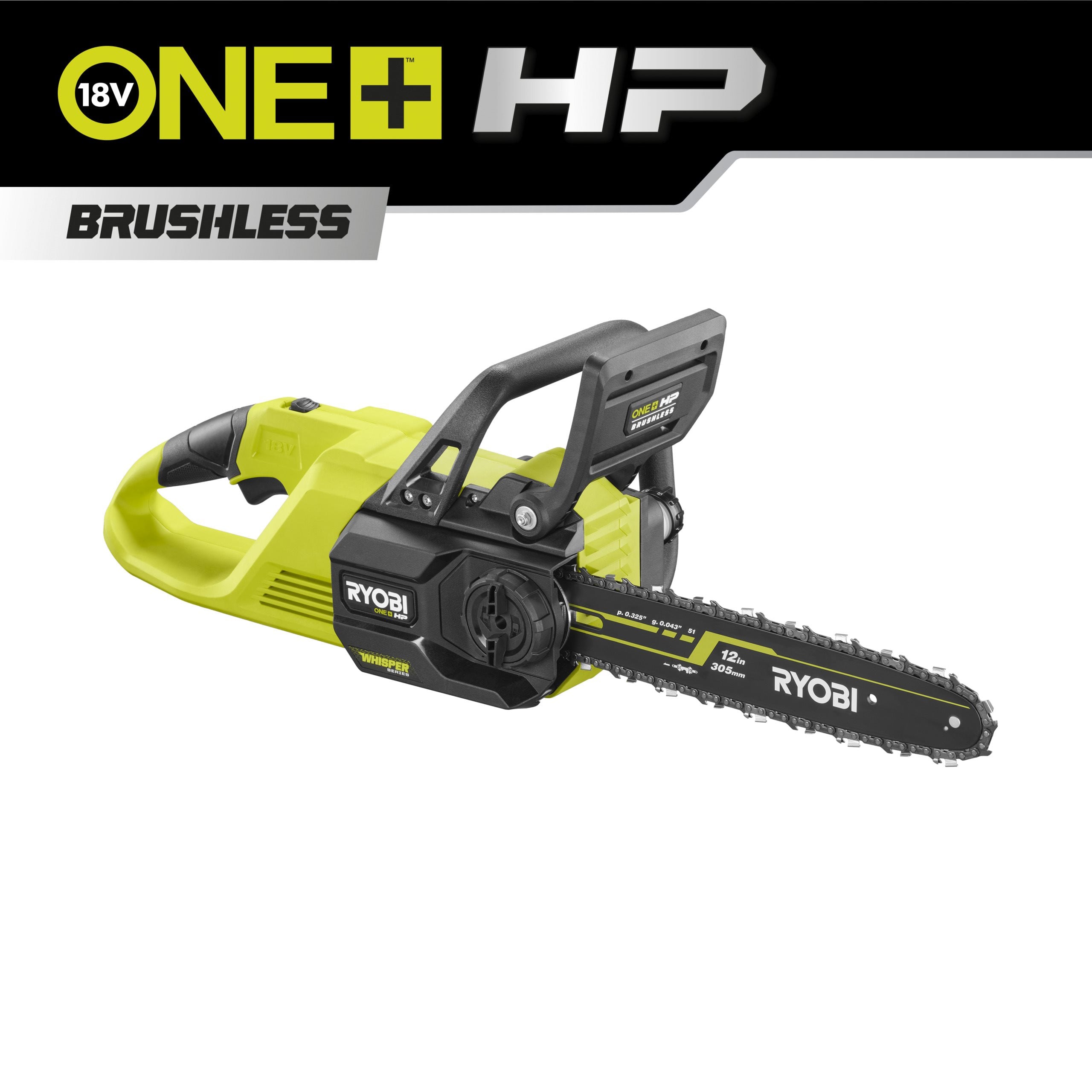 Ryobi Piła łańcuchowa 30cm akumulatorowa WHISPER™ 18V ONE+™ HP RY18CSX30A-0