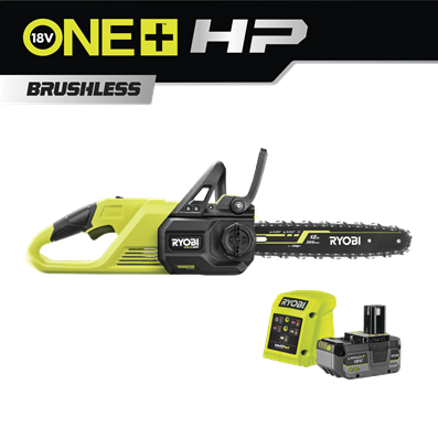 18V ONE+™ HP szénkefementes WHISPER™ 30 cm-es láncfűrész (1 x 4,0 Ah akkumulátorral)
