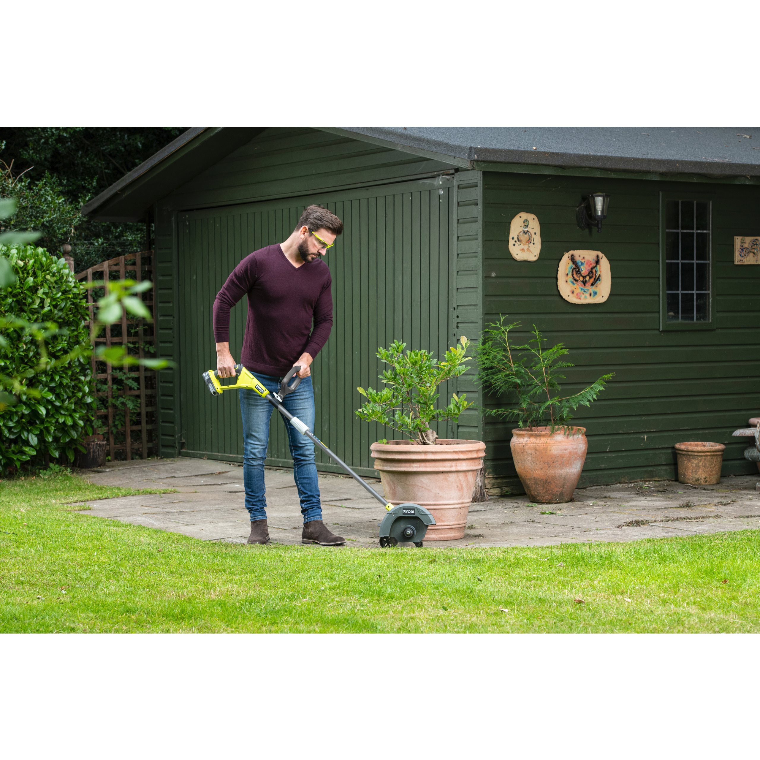 Ryobi 18v lawn edger sales