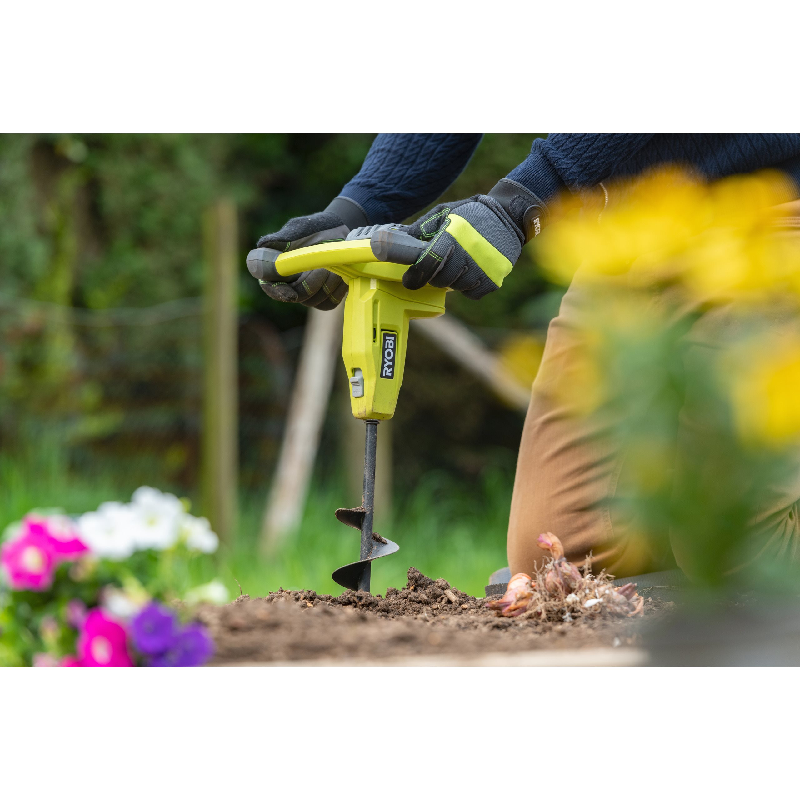 Ryobi 18v planting and digging tool sale