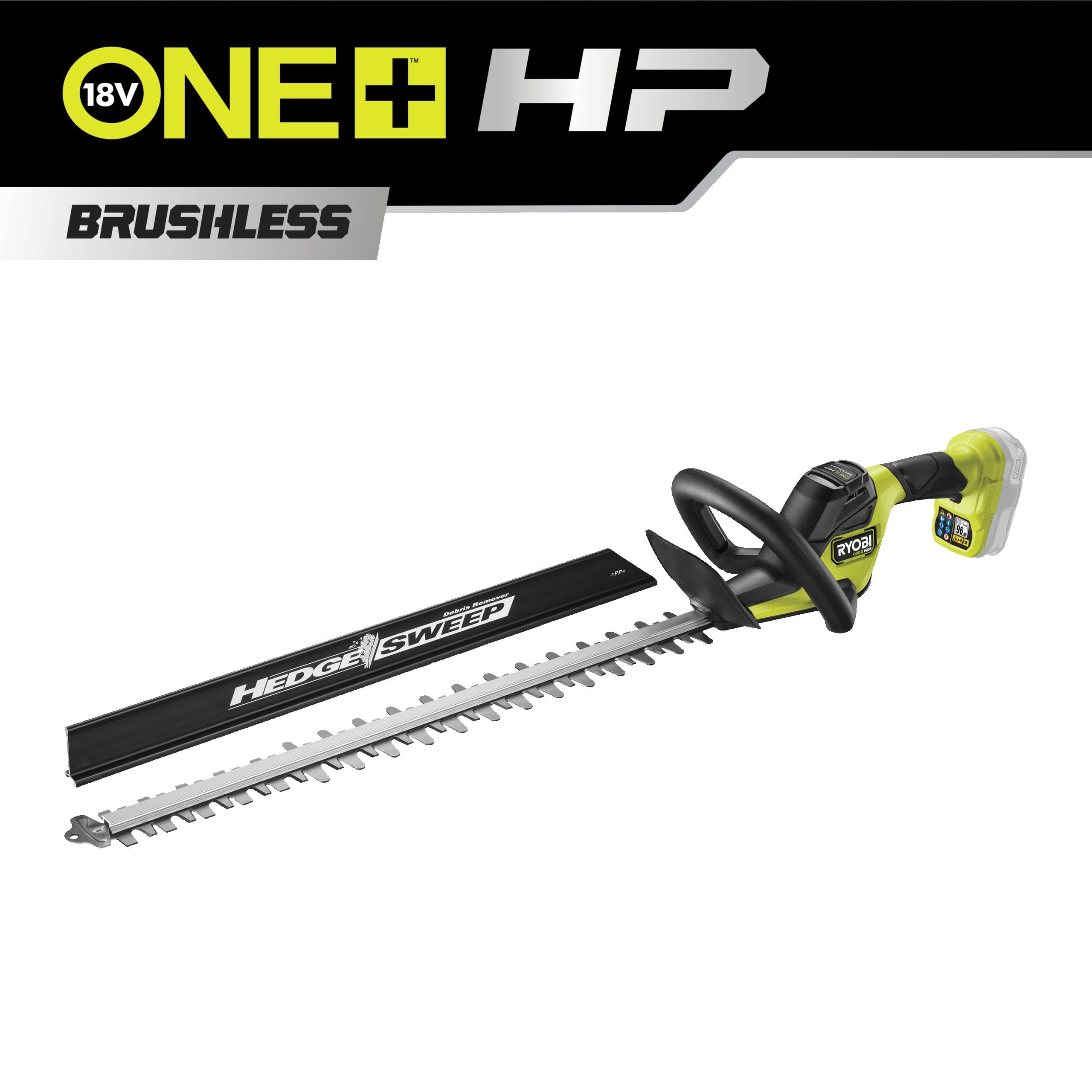 Ryobi Bezszczotkowe nożyce do żywopłotu, ostrze 60 cm, akumulatorowe, 18 V ONE+ RY18HTX60A-0