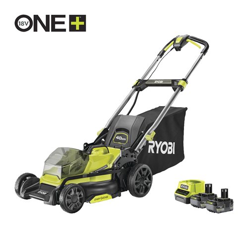 18V ONE+™ Bezuhlíková sekačka na trávu se šířkou záběru 40 cm (2 x 5,0 Ah)_hero