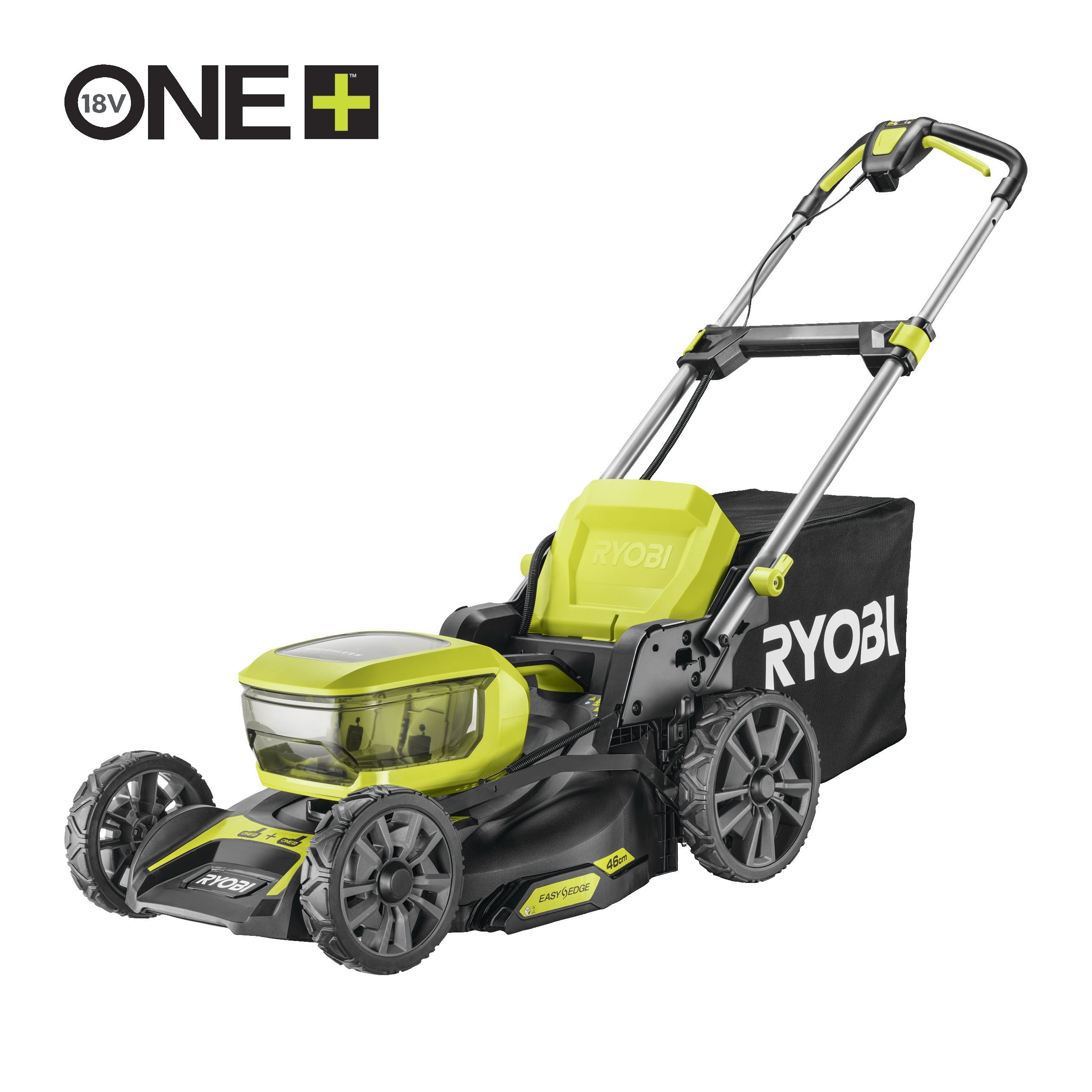 Cordless Brushless 46cm Lawnmower RYOBI 18V ONE+™ RY18LMX46A-0