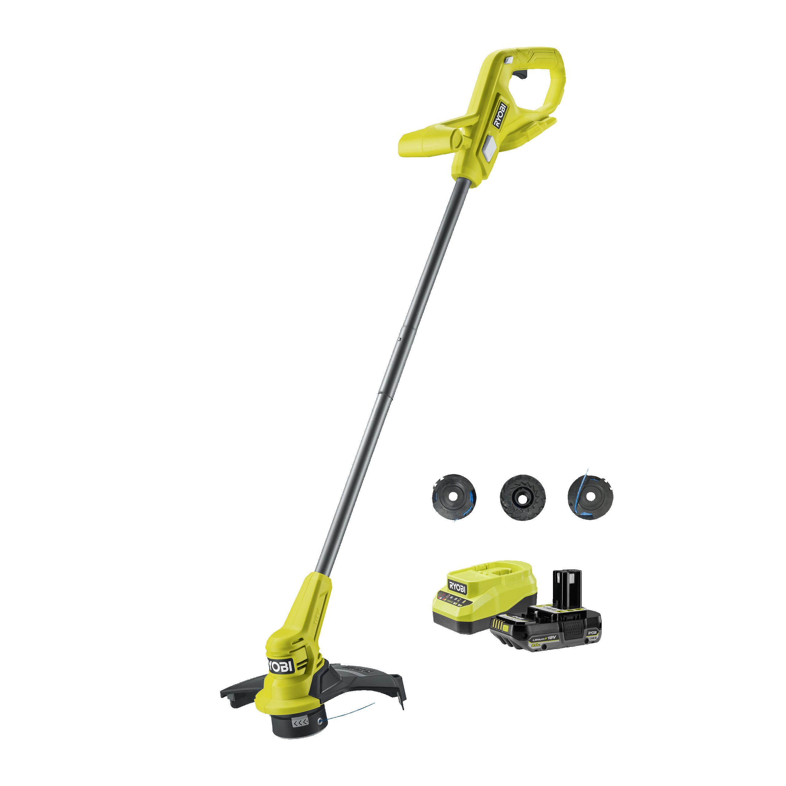 Ryobi 18V One+ Cordless 23Cm Grass Trimmer Starter Kit (1 X 2.0Ah)