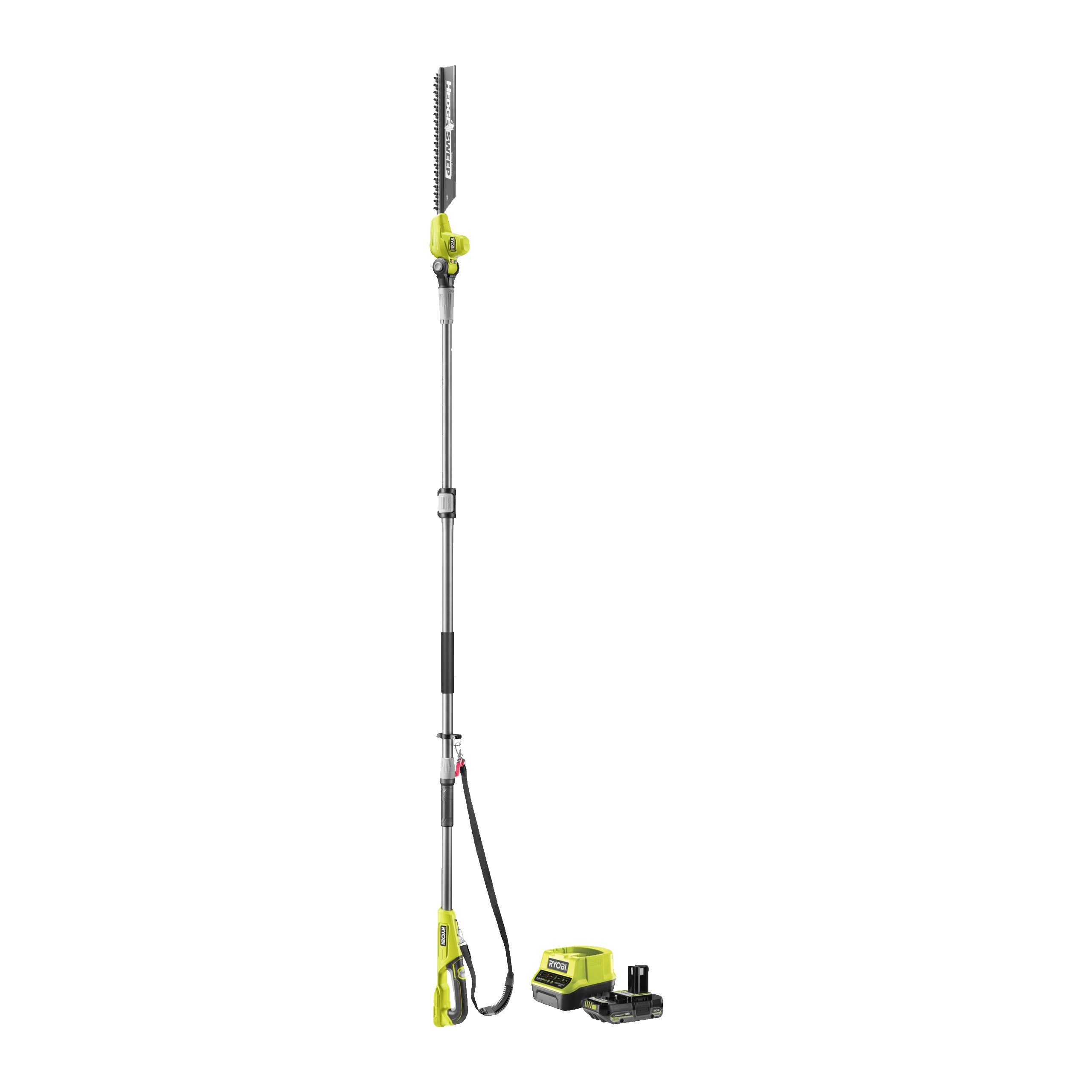 Ryobi 18V One+ Ez Reach Cordless 3M Telescopic Pole Hedge Trimmer (1 X 2.0Ah)