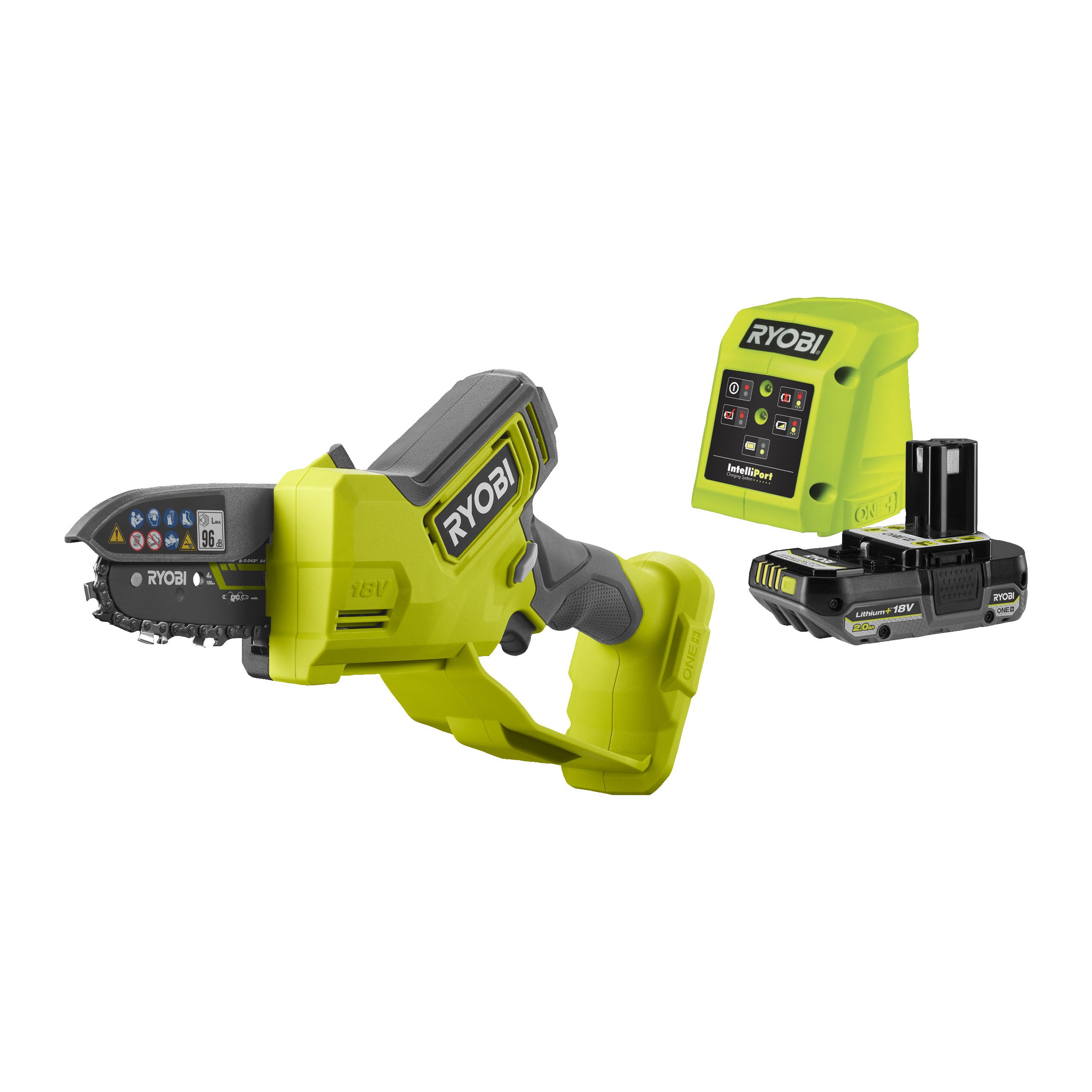 Piła 10cm bezszczotkowa 18V ONE+™ HP w zestawie z akumulatorem 2.0Ah i ładowarką