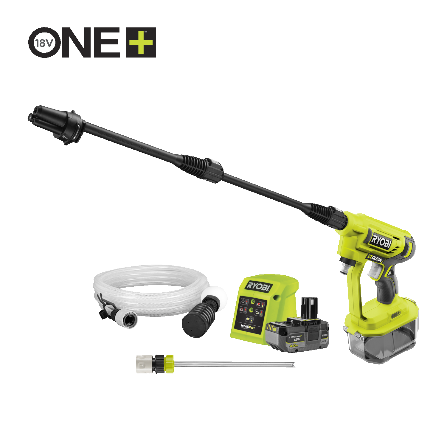 Cordless Power Washer Kit Cordless Jet Wash 22 BAR RYOBI 18V