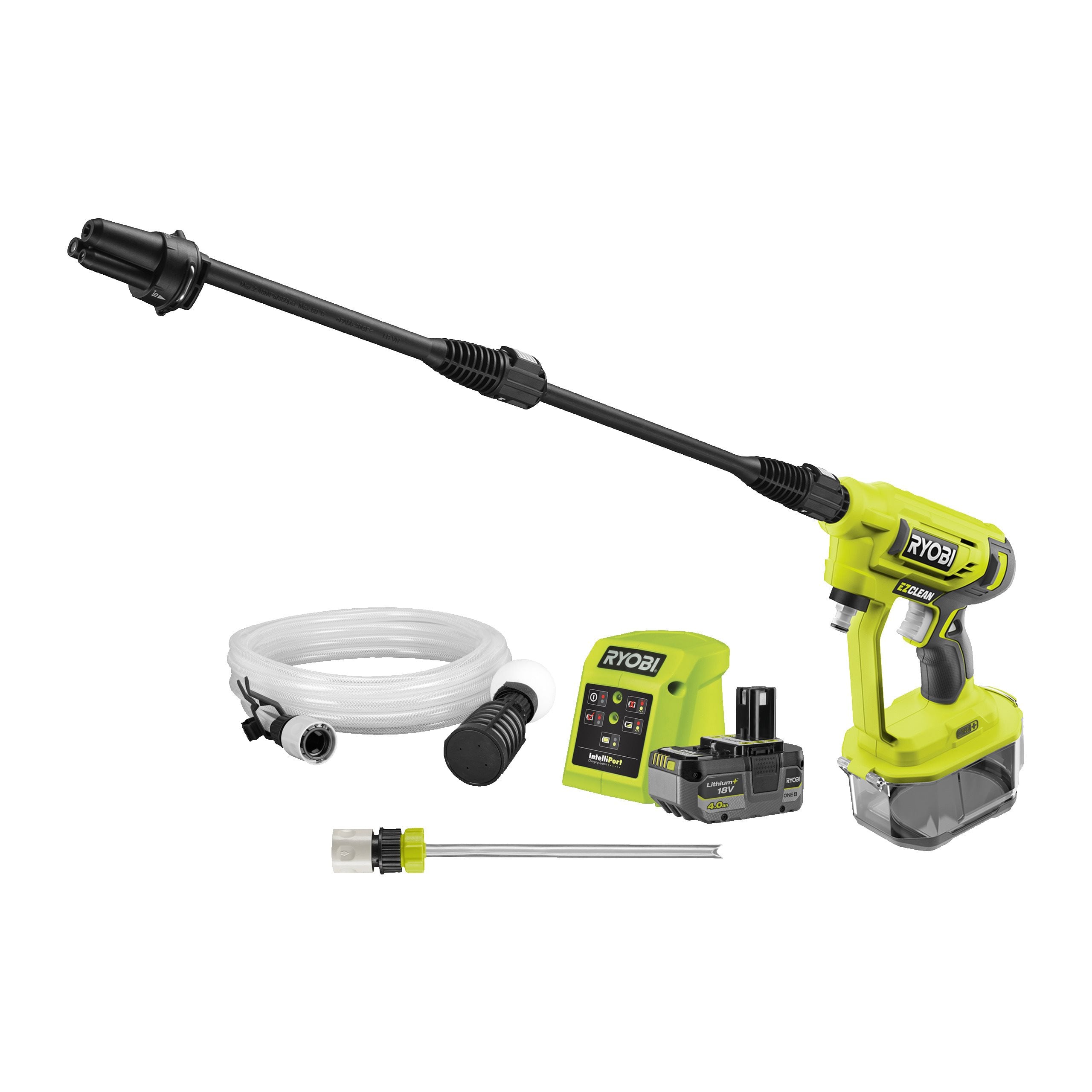 Ryobi 18V One+ Cordless 22Bar Power Washer Kit (1 X 4.0Ah)