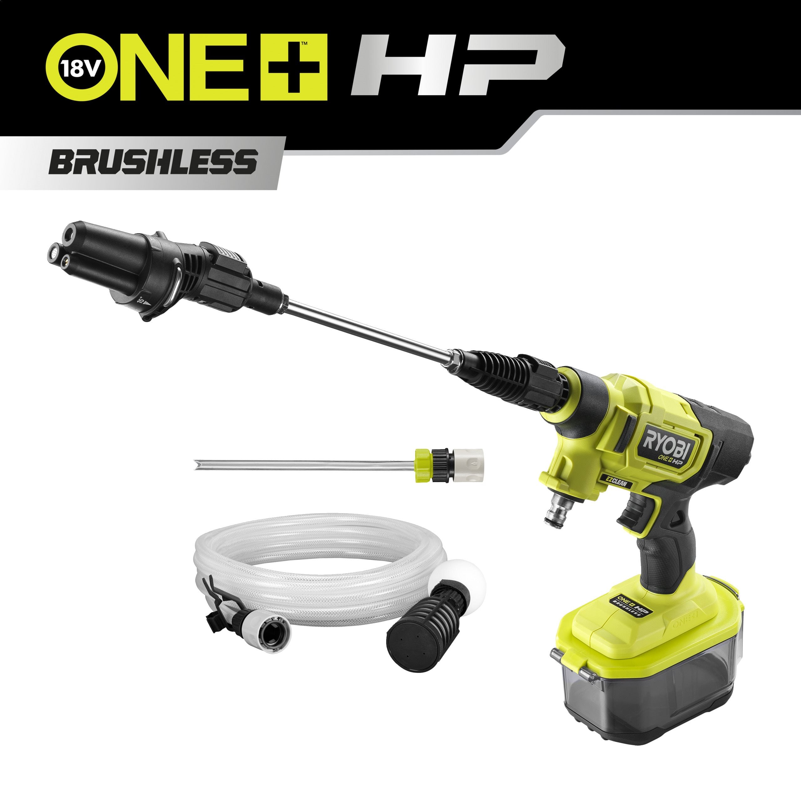 Ryobi Myjka ciśnieniowa 41 bar EZClean bezszczotkowa 18V ONE+ RY18PWX41A-0