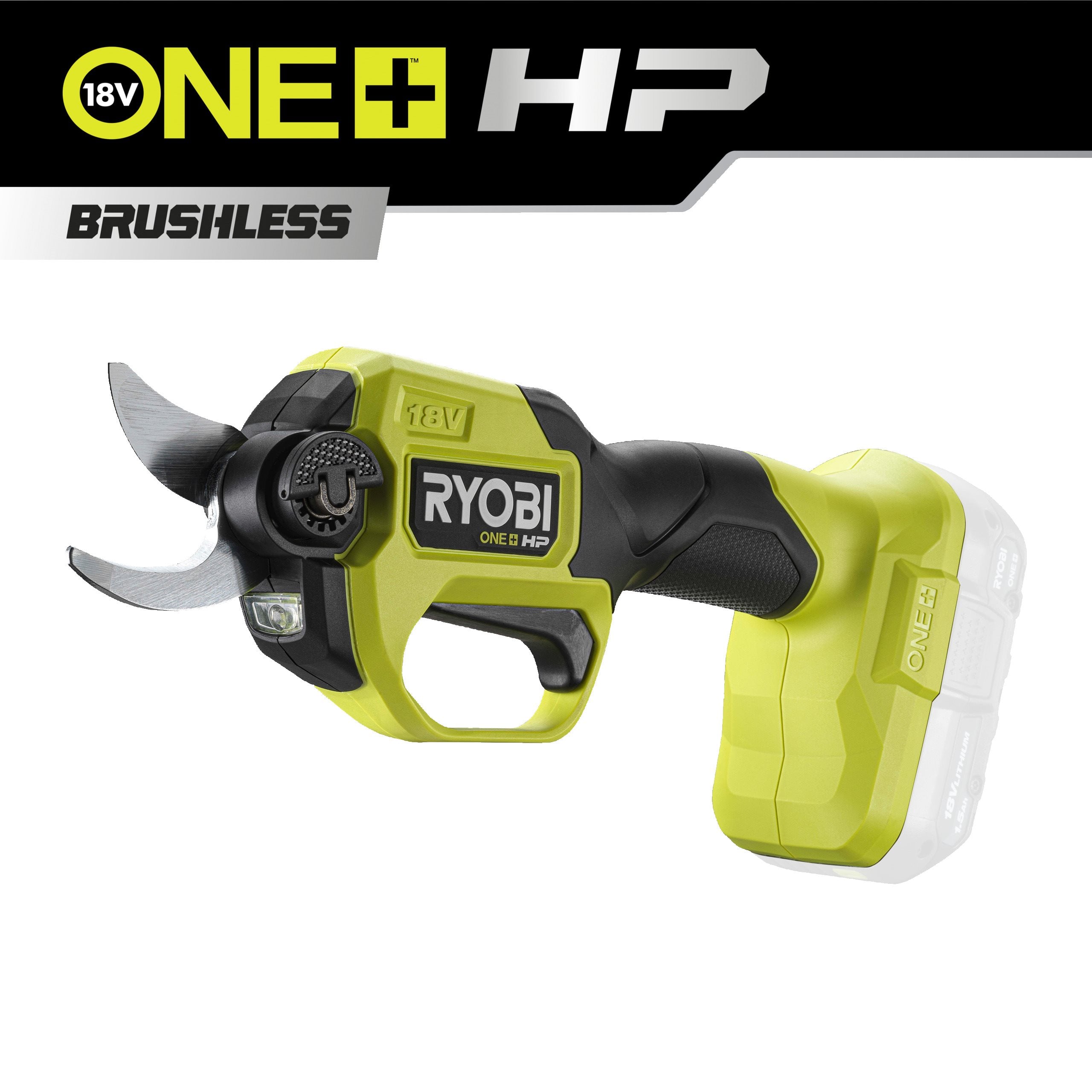 Ryobi Tijera de poda a batería sin escobillas 18V ONE+™ HP (Sin Batería) · RY18SCXA-0