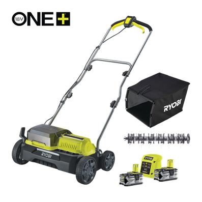 Scarificateur/aérateur alimenté simultanément par 2 batteries 18V ONE+™ - 35 cm (2 x 4,0 Ah)