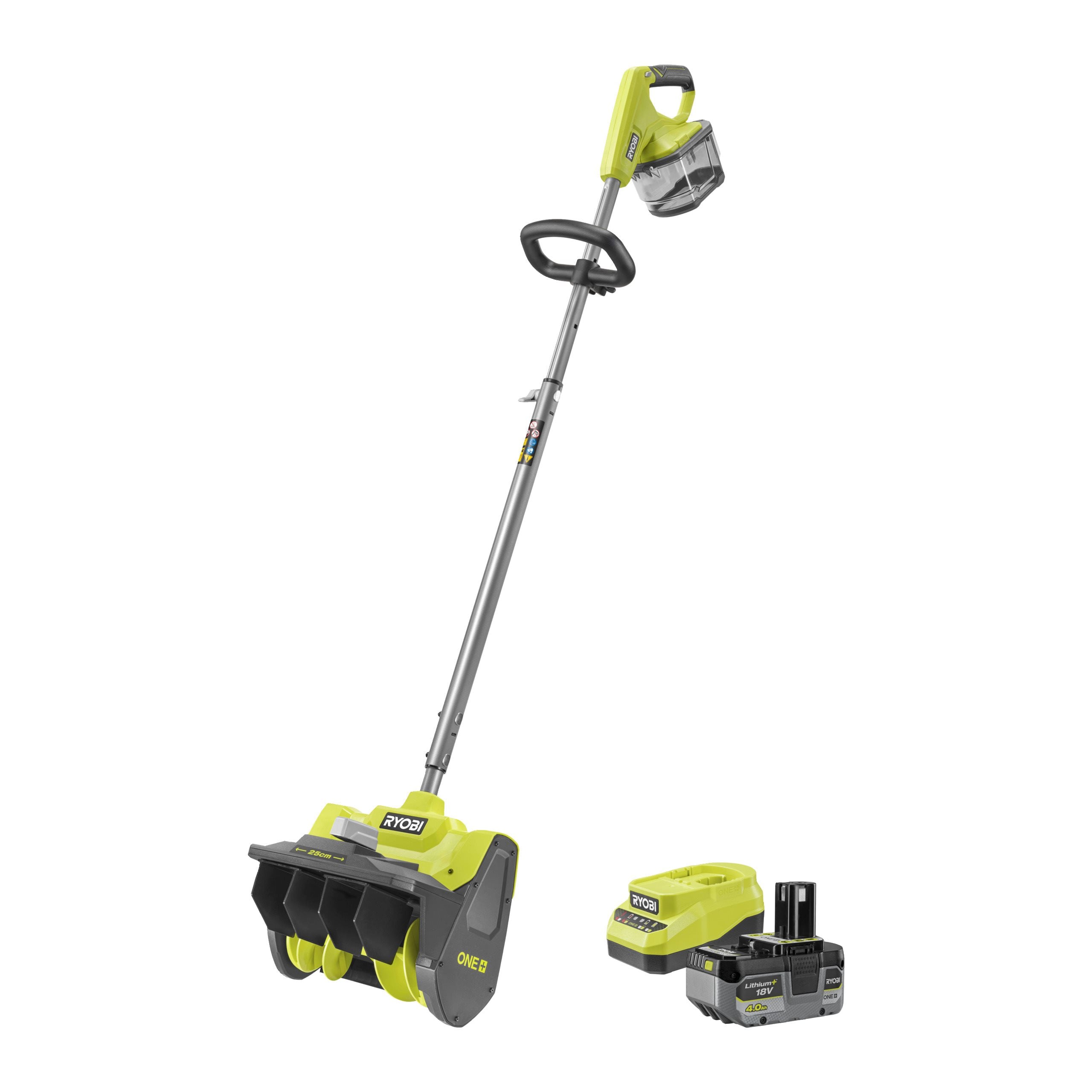 Odśnieżarka akumulatorowa RYOBI 18V ONE+™ 25 cm w zestawie z akumulatorem 4,0 Ah