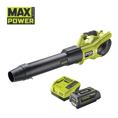 36 V MAX POWER Whisper™ Brushless Akku-Laubgebläse, Luftgeschwindigkeit 306 km/h, inkl. 1 x 36 V 5,0 Ah Akku und Ladegerät