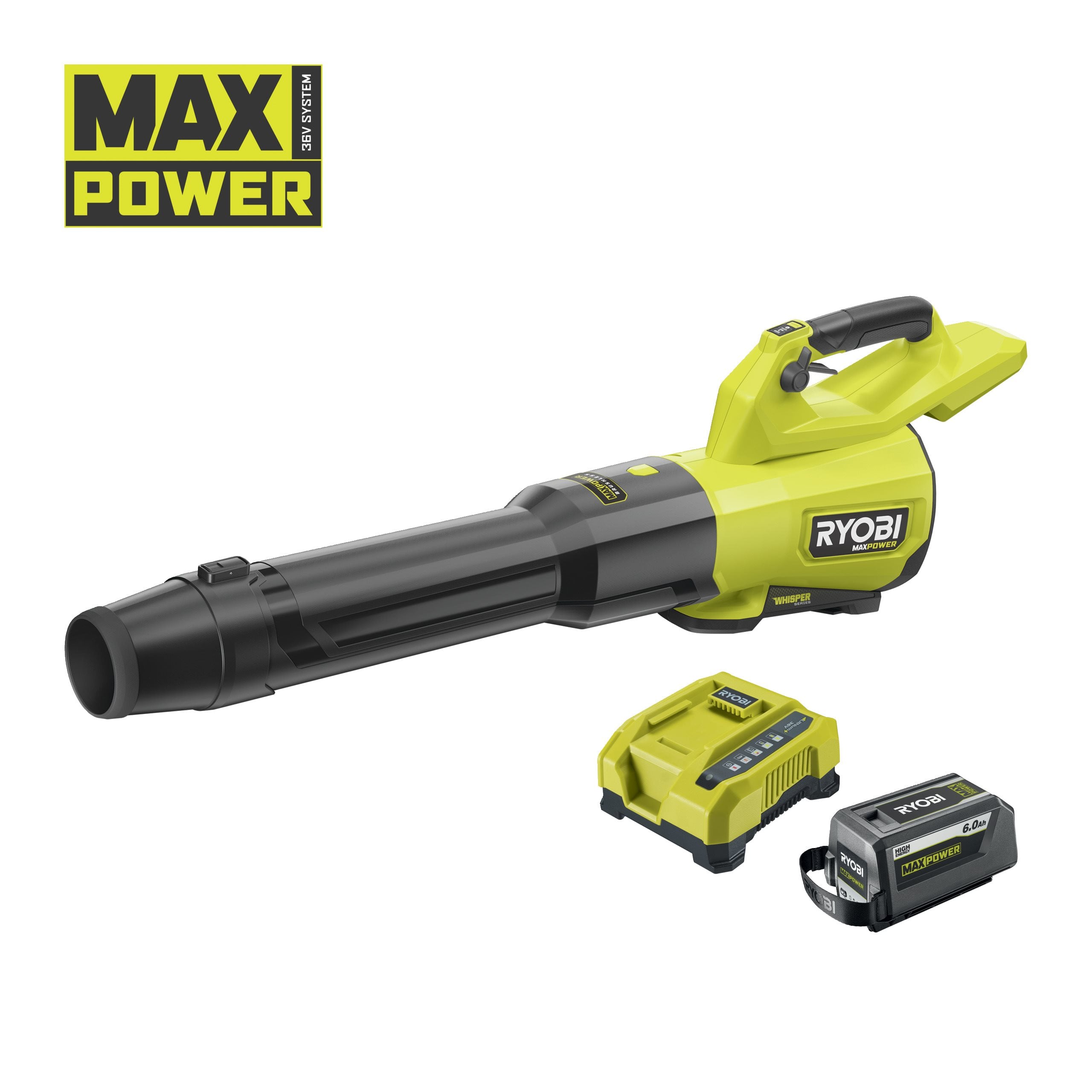 Soplador Brushless silencioso 289.7 km/h 36V MAX POWER WHISPER™ (1x 6.0Ah)_hero_0