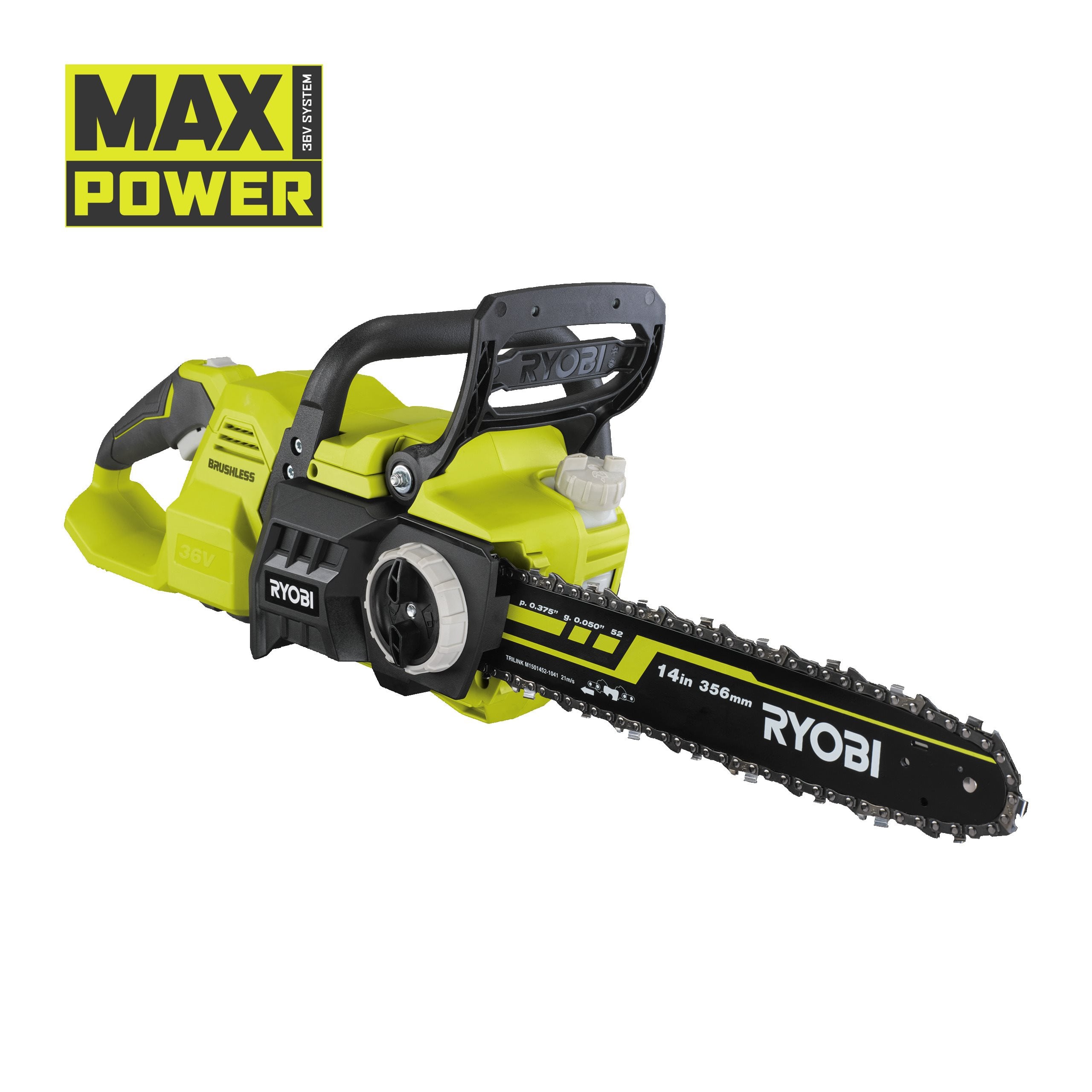 Ryobi Piła łańcuchowa 35cm akumulatorowa bezszczotkowa 36V MAX POWER RY36CSX35A-0