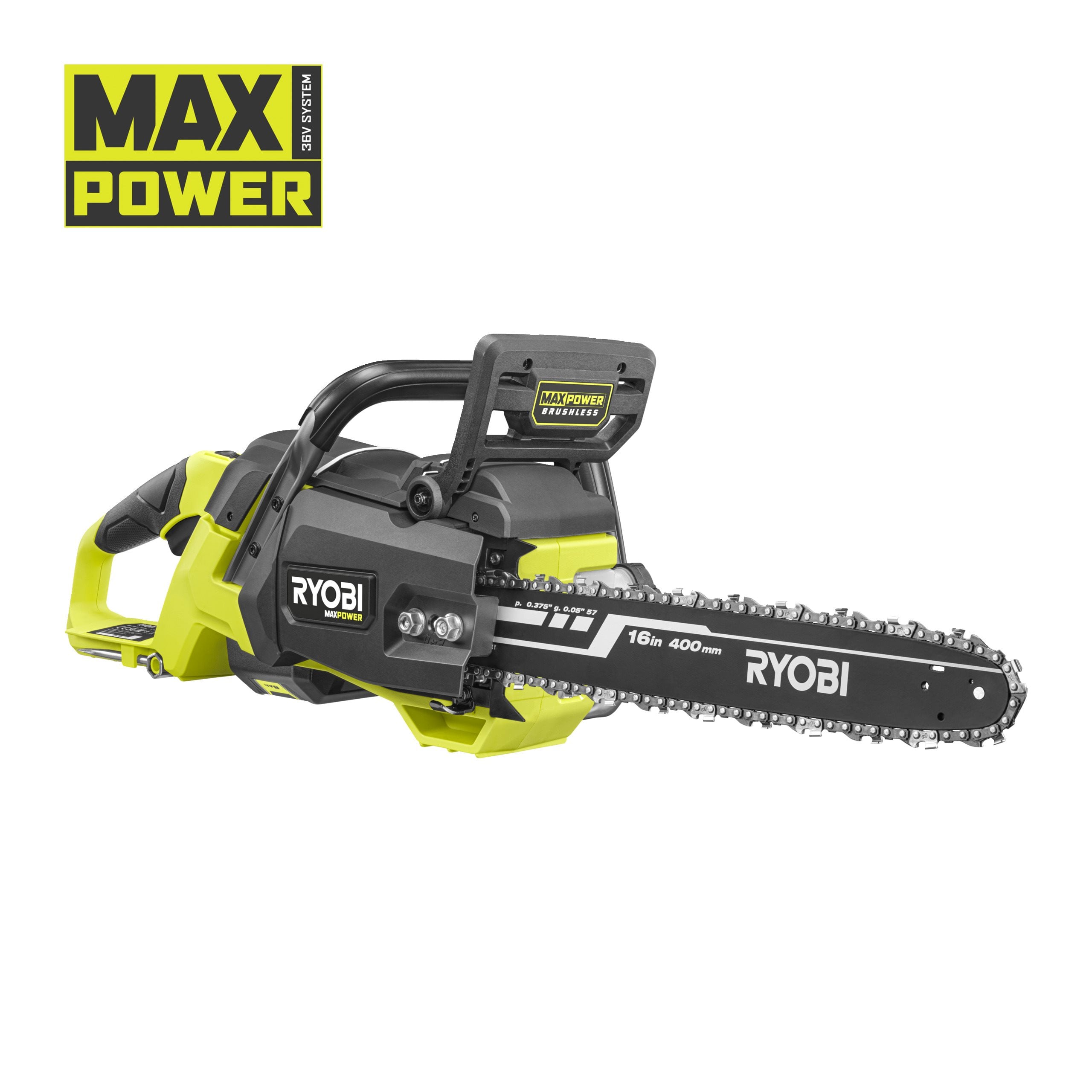 MAX POWER Brushless EDGE Optimised 40cm Chainsaw | Ryobi