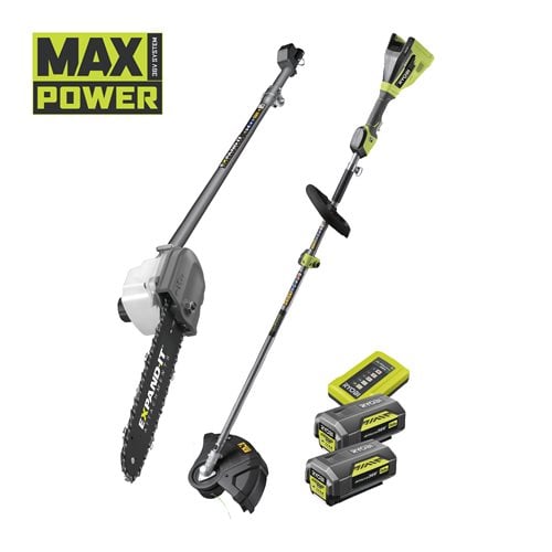 MAX POWER 36 V bezvadu bezsuku motora Expand-It 33 cm auklas trimmeris (1 x 4,0 Ah) + bezmaksas 4,0 Ah akumulators