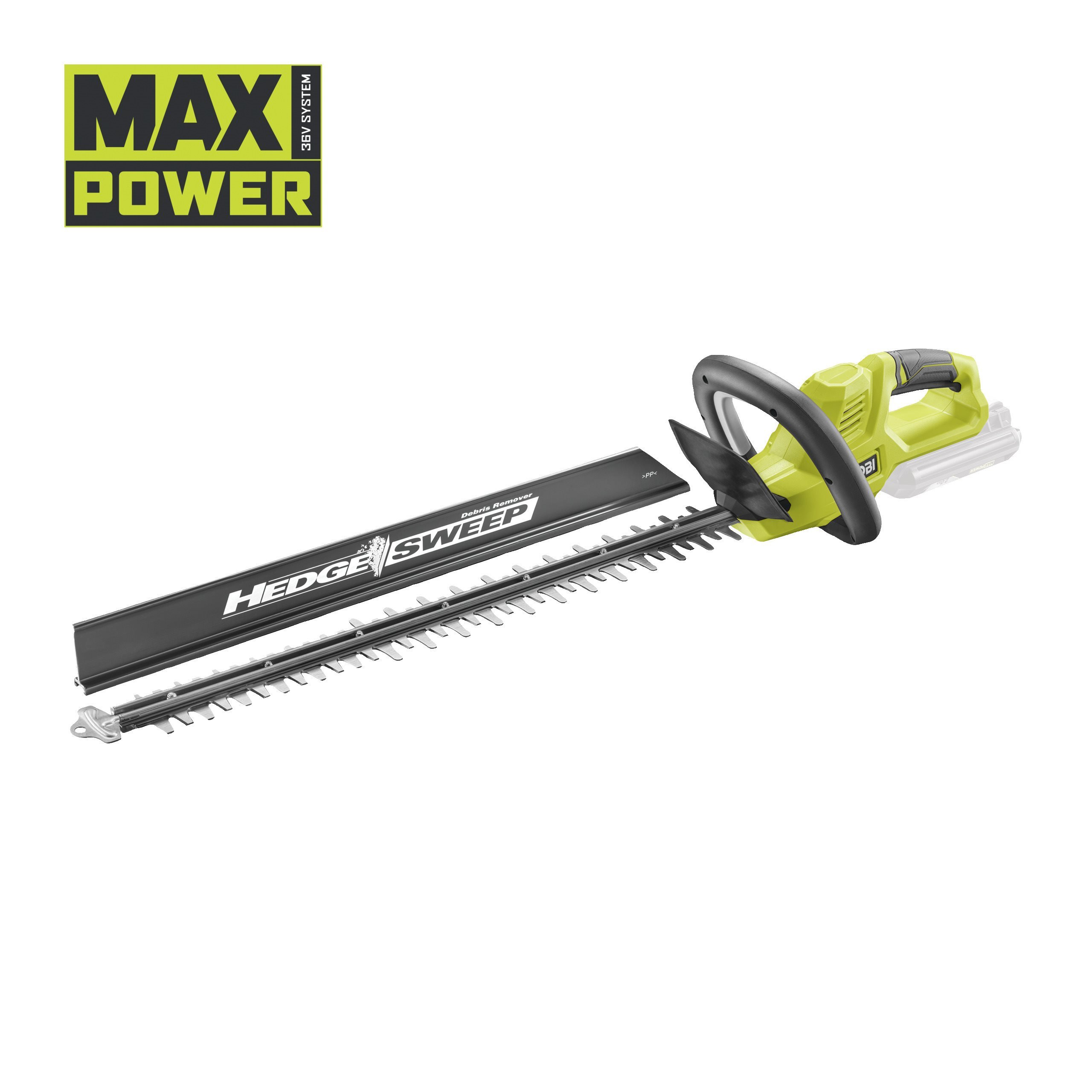 36V MAX POWER Cordless 60cm Hedge Trimmer RYOBI RY36HT60A-0