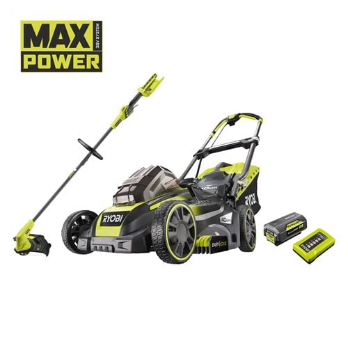 36V MAXPOWER Cordless 40cm Lawnmower & 28/33cm Grass Trimmer Starter Kit (1 x 5.0Ah)_hero