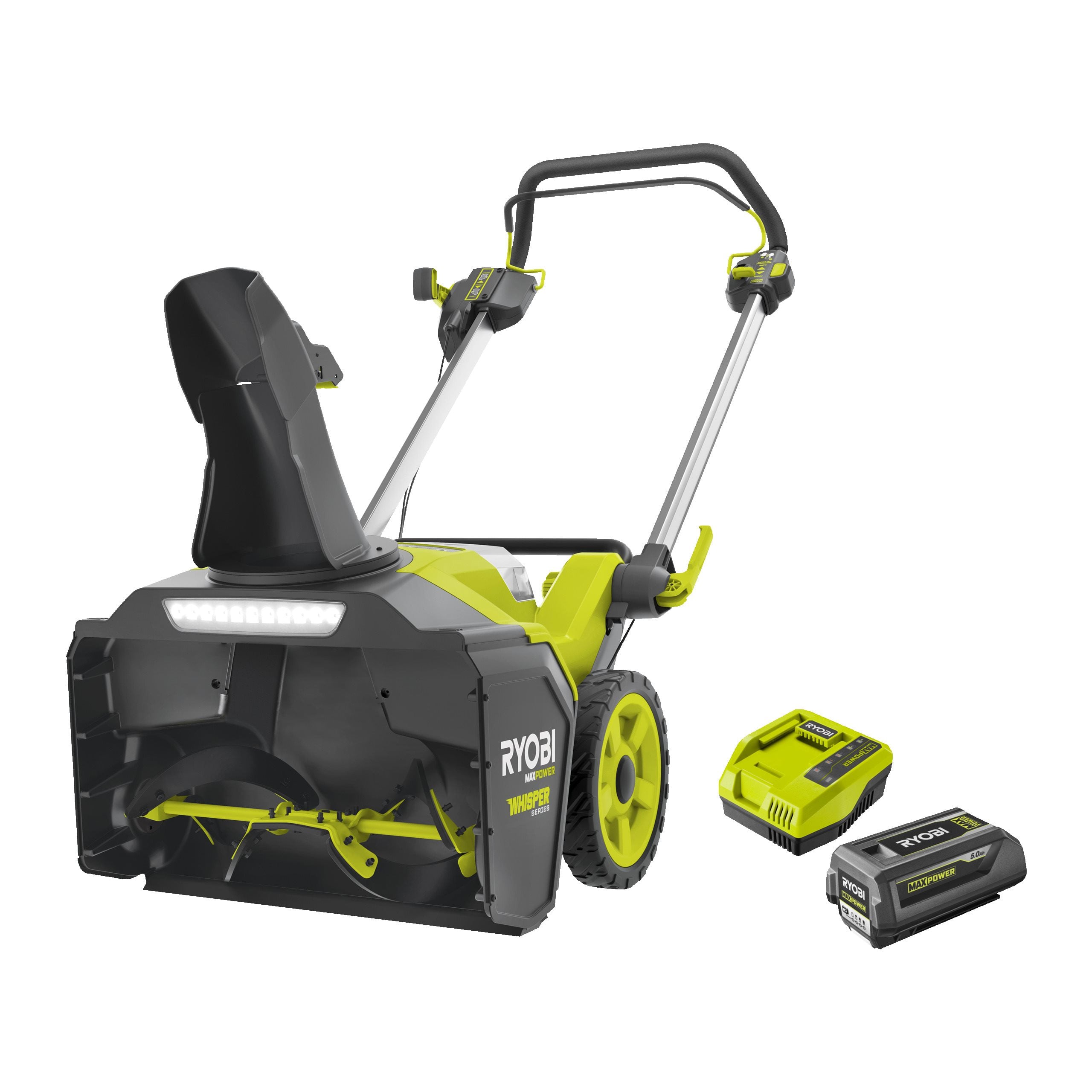 Odśnieżarka akumulatorowa 53 cm, WHISPER™ MAX POWER 36V w zestawie z akumulatorem 5.0 Ah i ładowarką