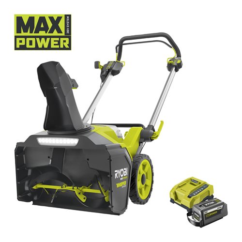 MAX POWER akumuliatorinis WHISPER™ 53 cm sniego valytuvas su bešepetėliniu varikliu (vienas 6,0 Ah akumuliatorius)_hero