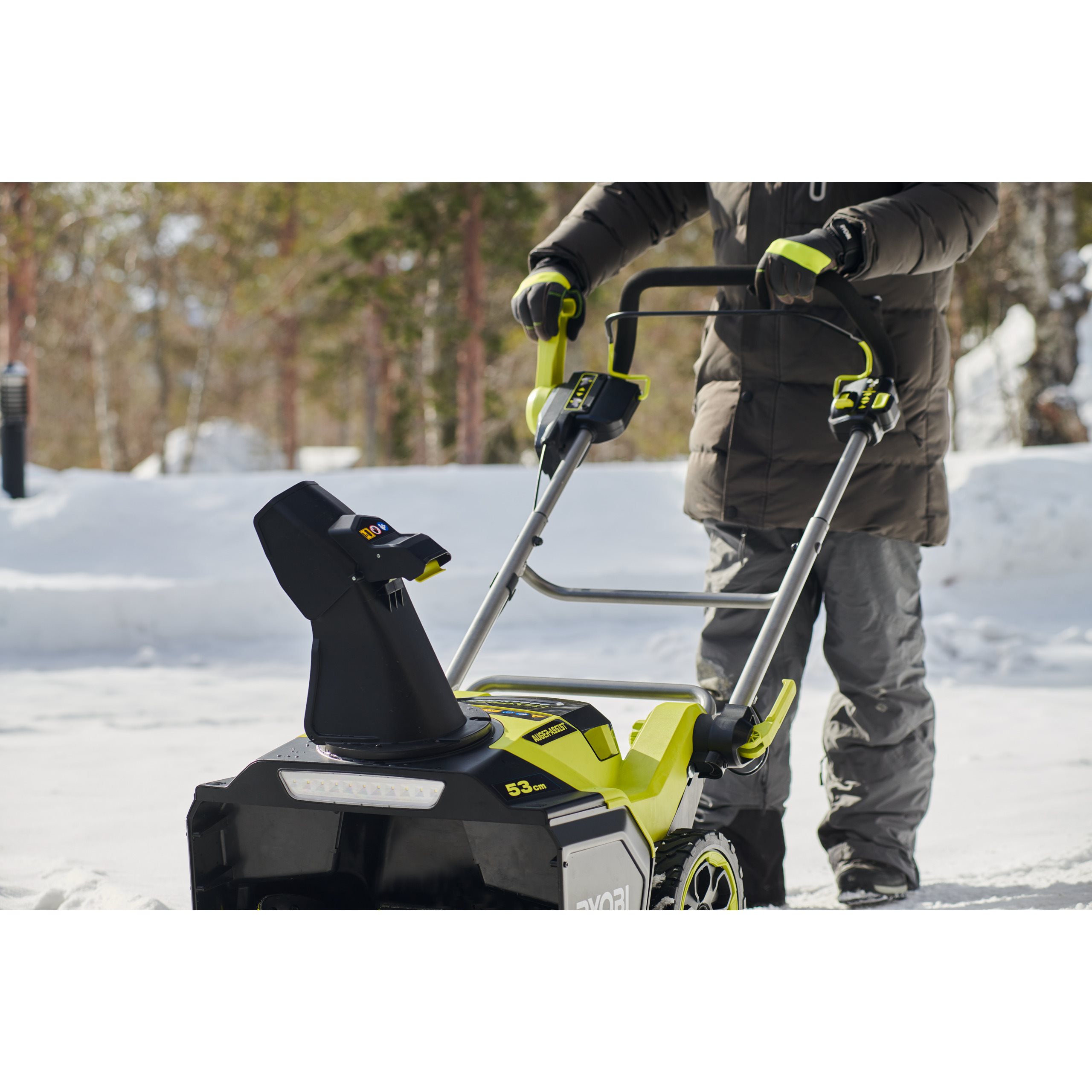MAX POWER børsteløs 53 cm Snøfreser (1 x 6,0 Ah) | RYOBI
